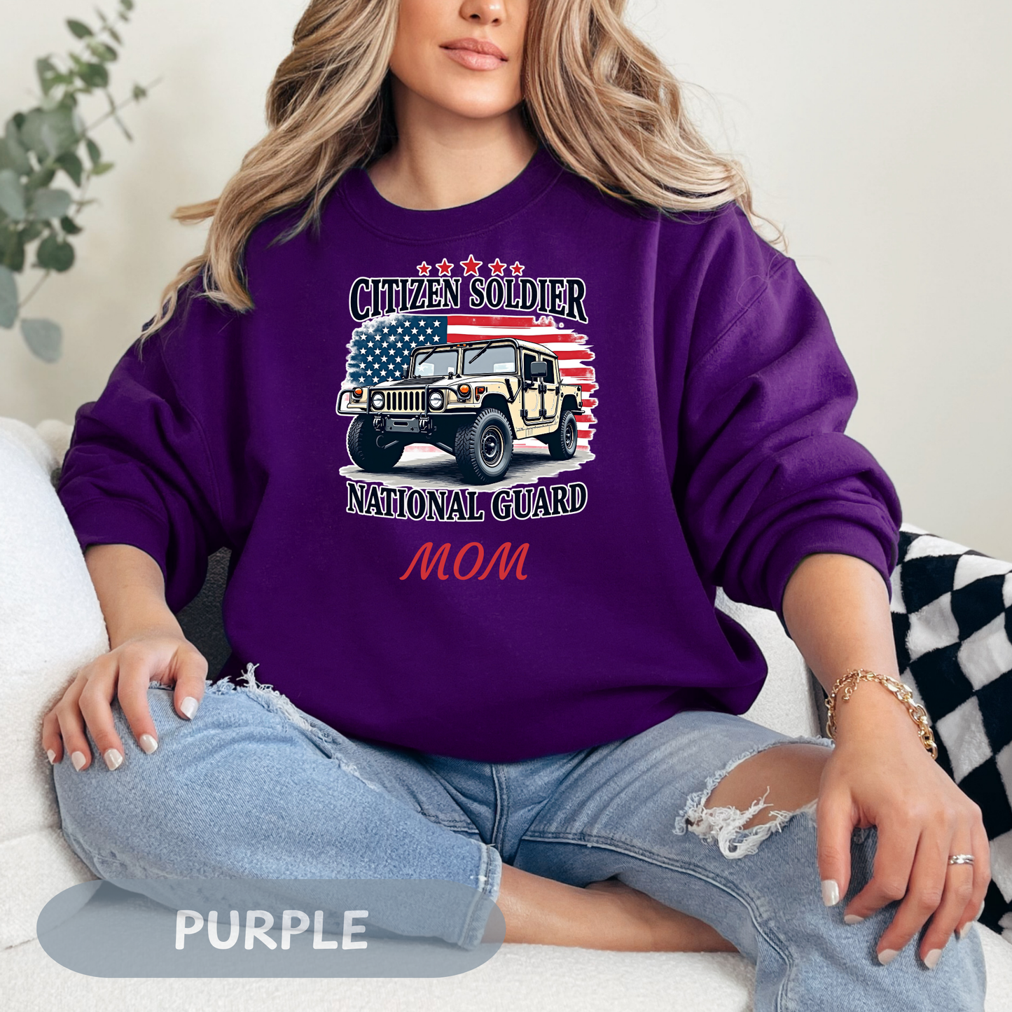 Personalized Citizen Soldier Sweatshirt, National Guard Shirt, Army National Guard Gift, Proud Army Mom, Army Dad Shirt