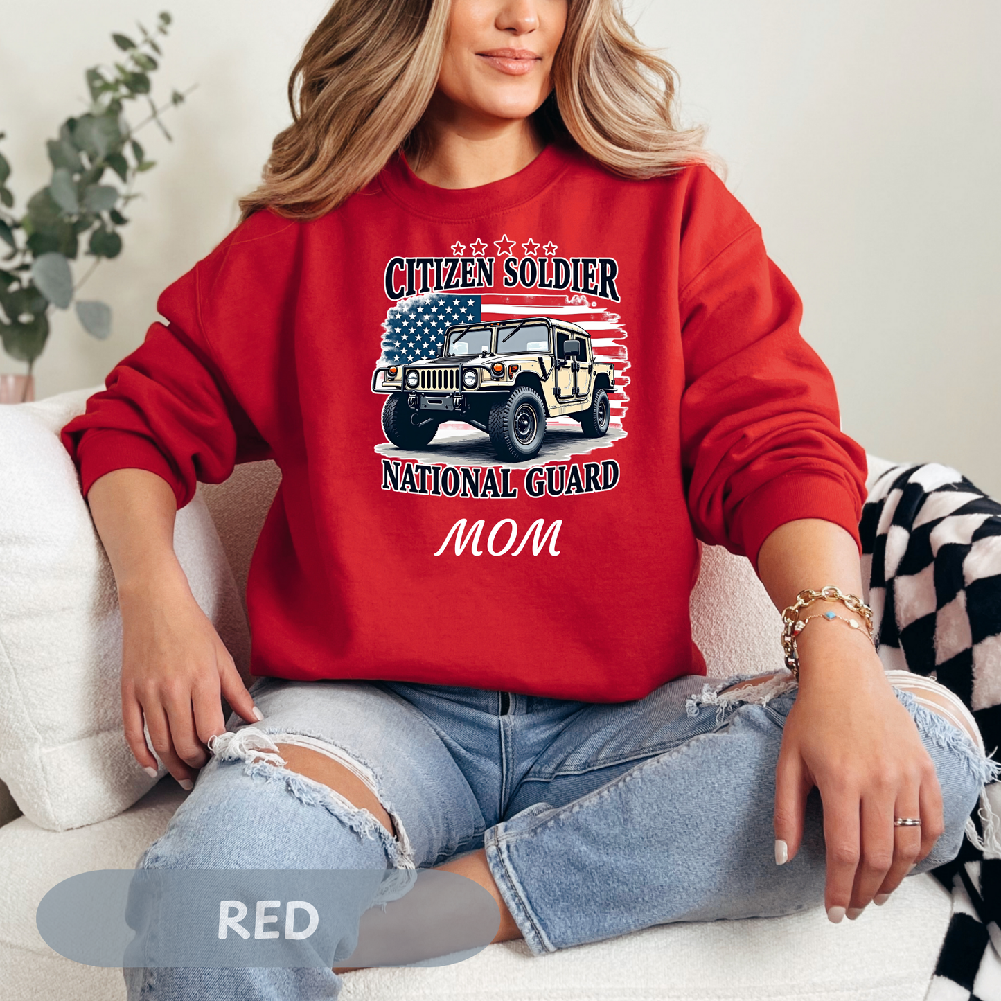 Personalized Citizen Soldier Sweatshirt, National Guard Shirt, Army National Guard Gift, Proud Army Mom, Army Dad Shirt