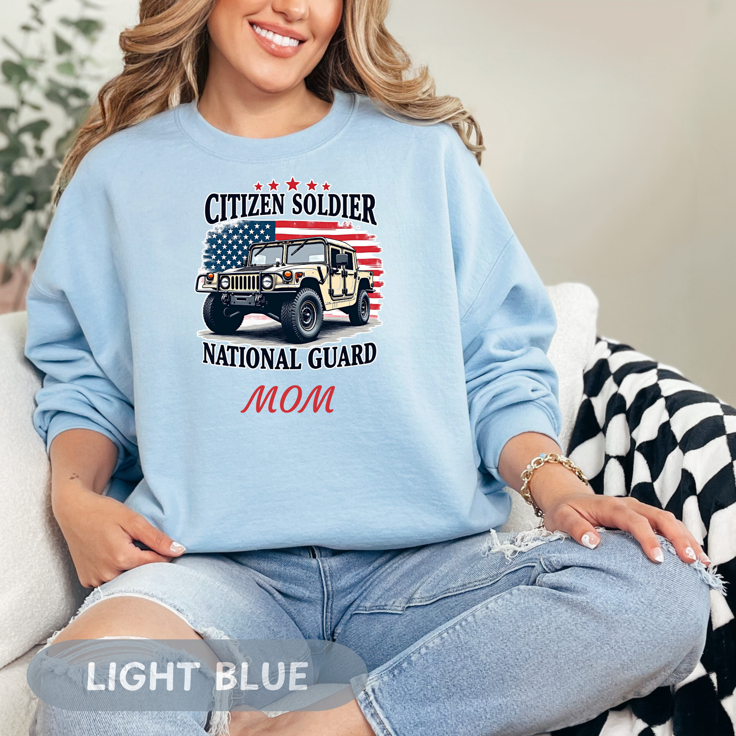 Personalized Citizen Soldier Sweatshirt, National Guard Shirt, Army National Guard Gift, Proud Army Mom, Army Dad Shirt