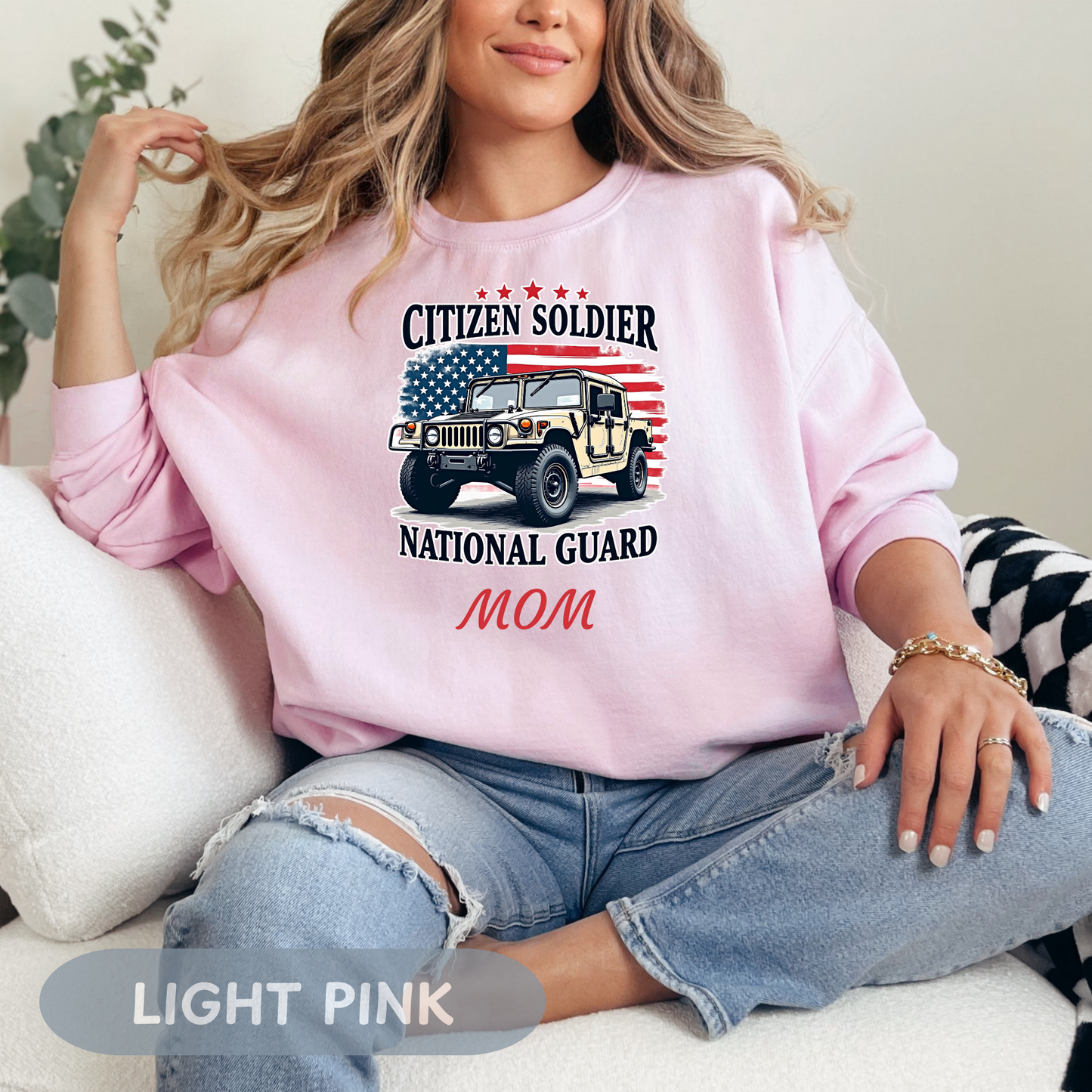 Personalized Citizen Soldier Sweatshirt, National Guard Shirt, Army National Guard Gift, Proud Army Mom, Army Dad Shirt