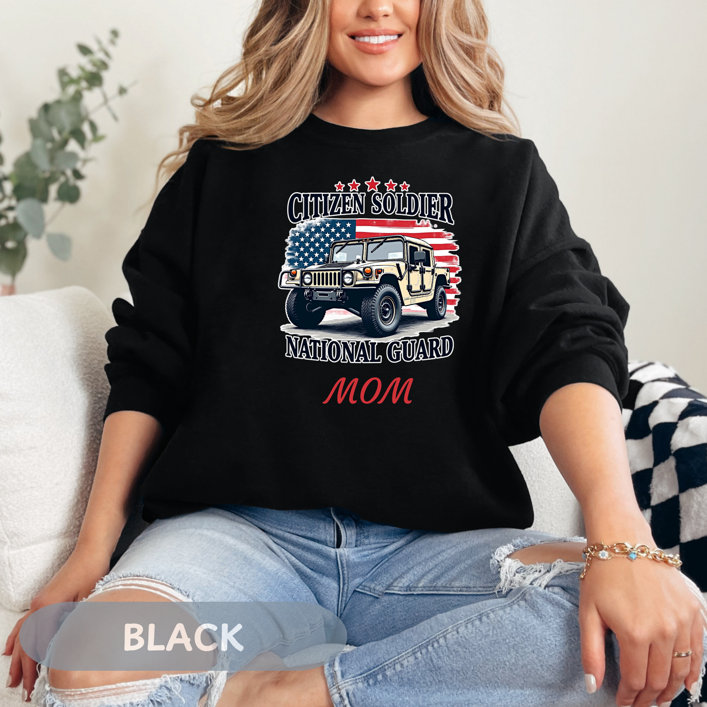 Personalized Citizen Soldier Sweatshirt, National Guard Shirt, Army National Guard Gift, Proud Army Mom, Army Dad Shirt