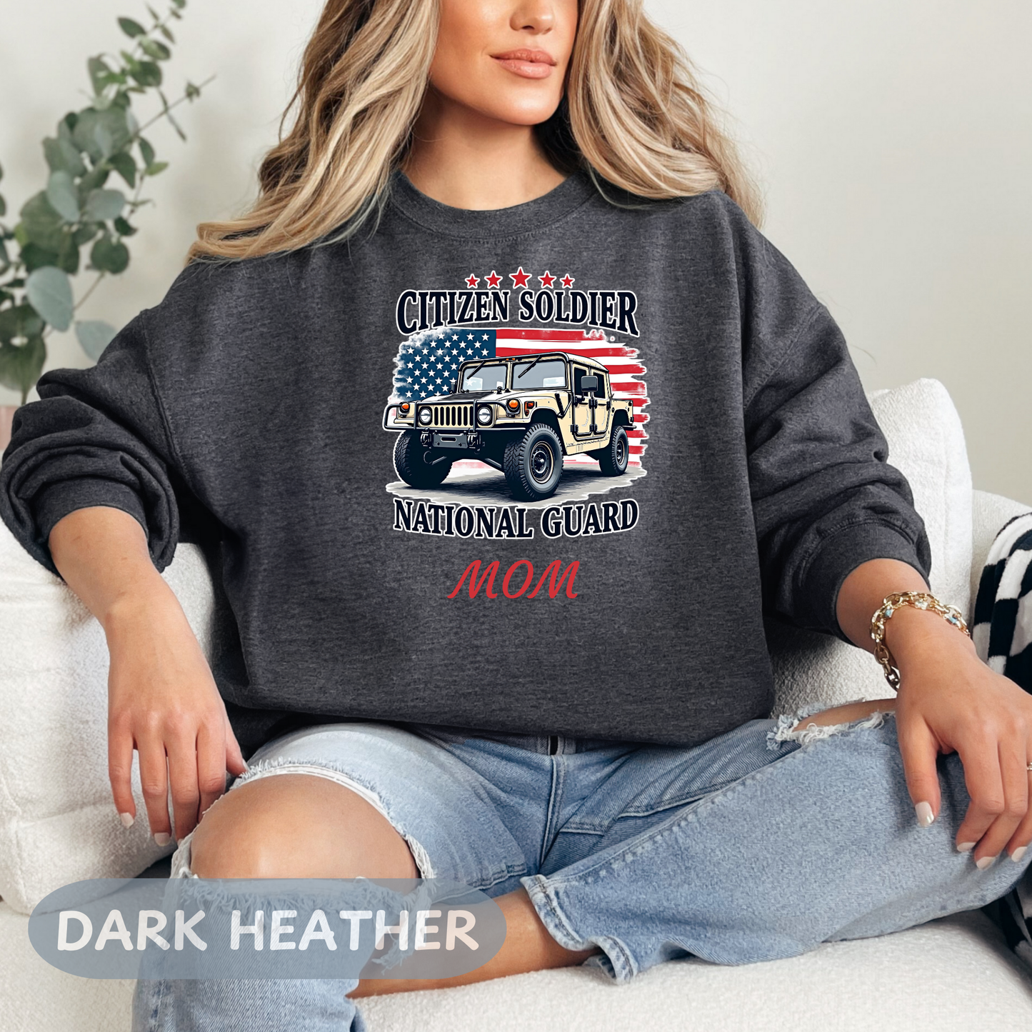 Personalized Citizen Soldier Sweatshirt, National Guard Shirt, Army National Guard Gift, Proud Army Mom, Army Dad Shirt