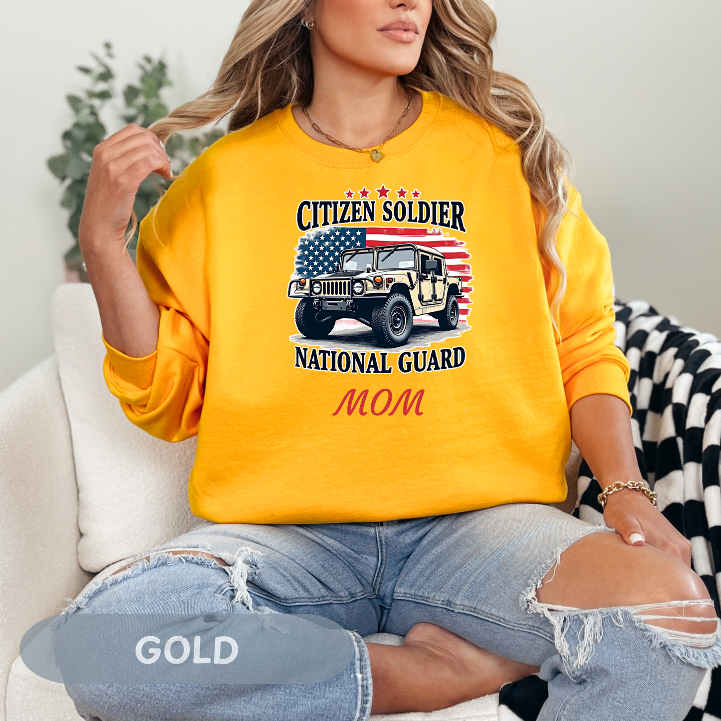 Personalized Citizen Soldier Sweatshirt, National Guard Shirt, Army National Guard Gift, Proud Army Mom, Army Dad Shirt