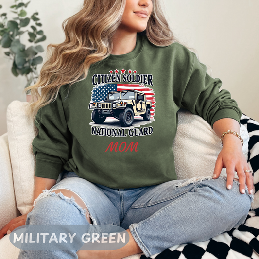 Personalized Citizen Soldier Sweatshirt, National Guard Shirt, Army National Guard Gift, Proud Army Mom, Army Dad Shirt