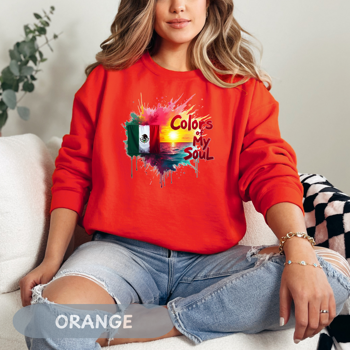 Mexico Colors of My Soul Sweatshirt, Viva La Vida, Soy Mexicano, No Human Is Illegal, Resist with Mexican Power, Chicano Power, FDT