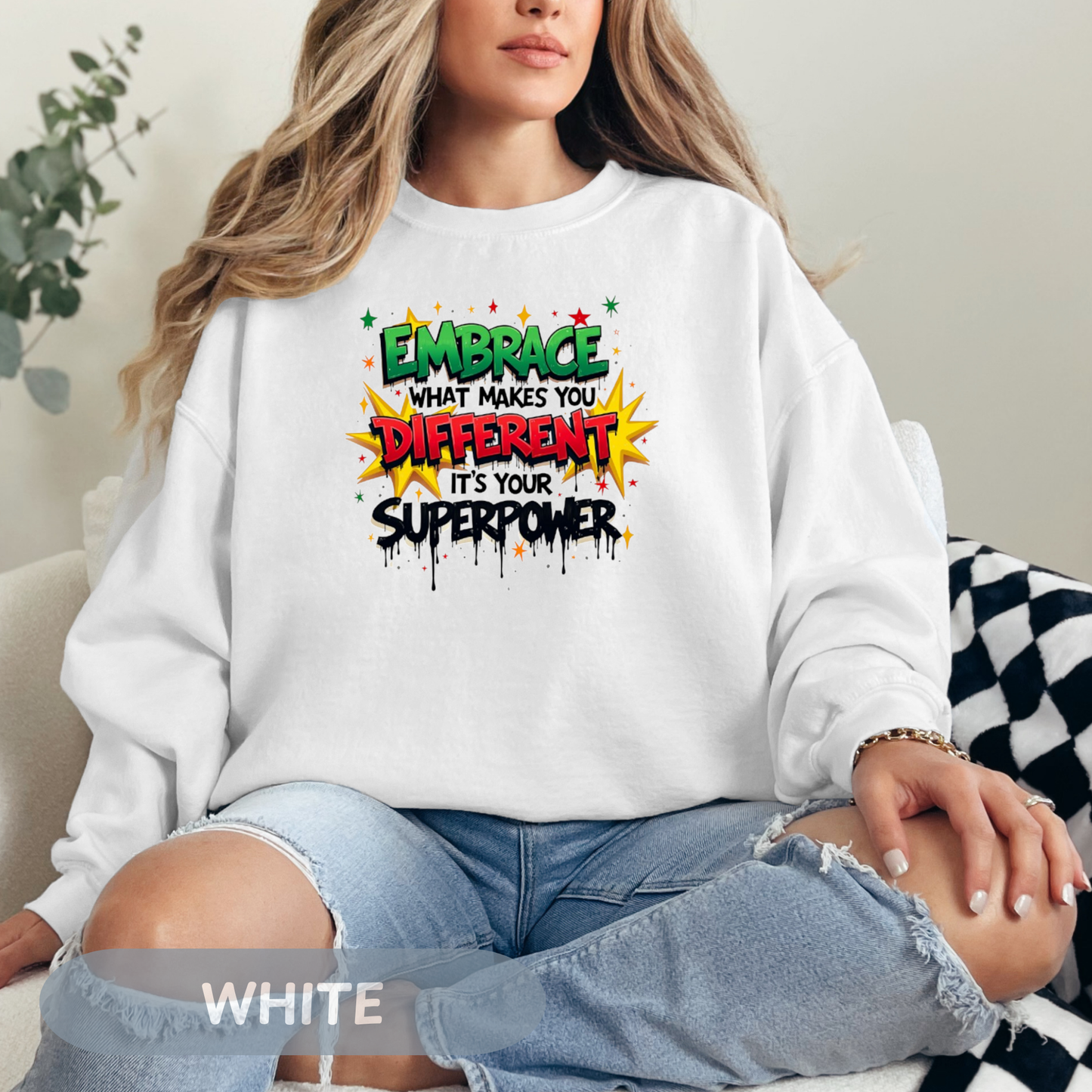 Enneagram 4 Crewneck Sweatshirt, Embrace Your Superpower, Personality Types, Self Growth, Enneagram Types, Type 4