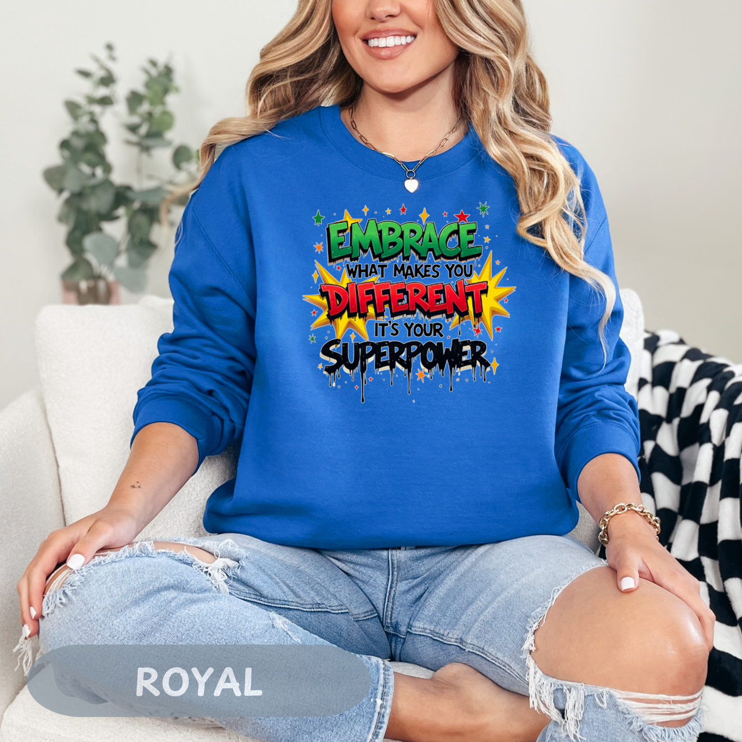 Enneagram 4 Crewneck Sweatshirt, Embrace Your Superpower, Personality Types, Self Growth, Enneagram Types, Type 4