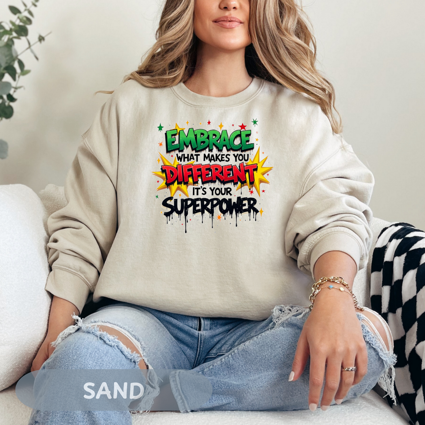 Enneagram 4 Crewneck Sweatshirt, Embrace Your Superpower, Personality Types, Self Growth, Enneagram Types, Type 4