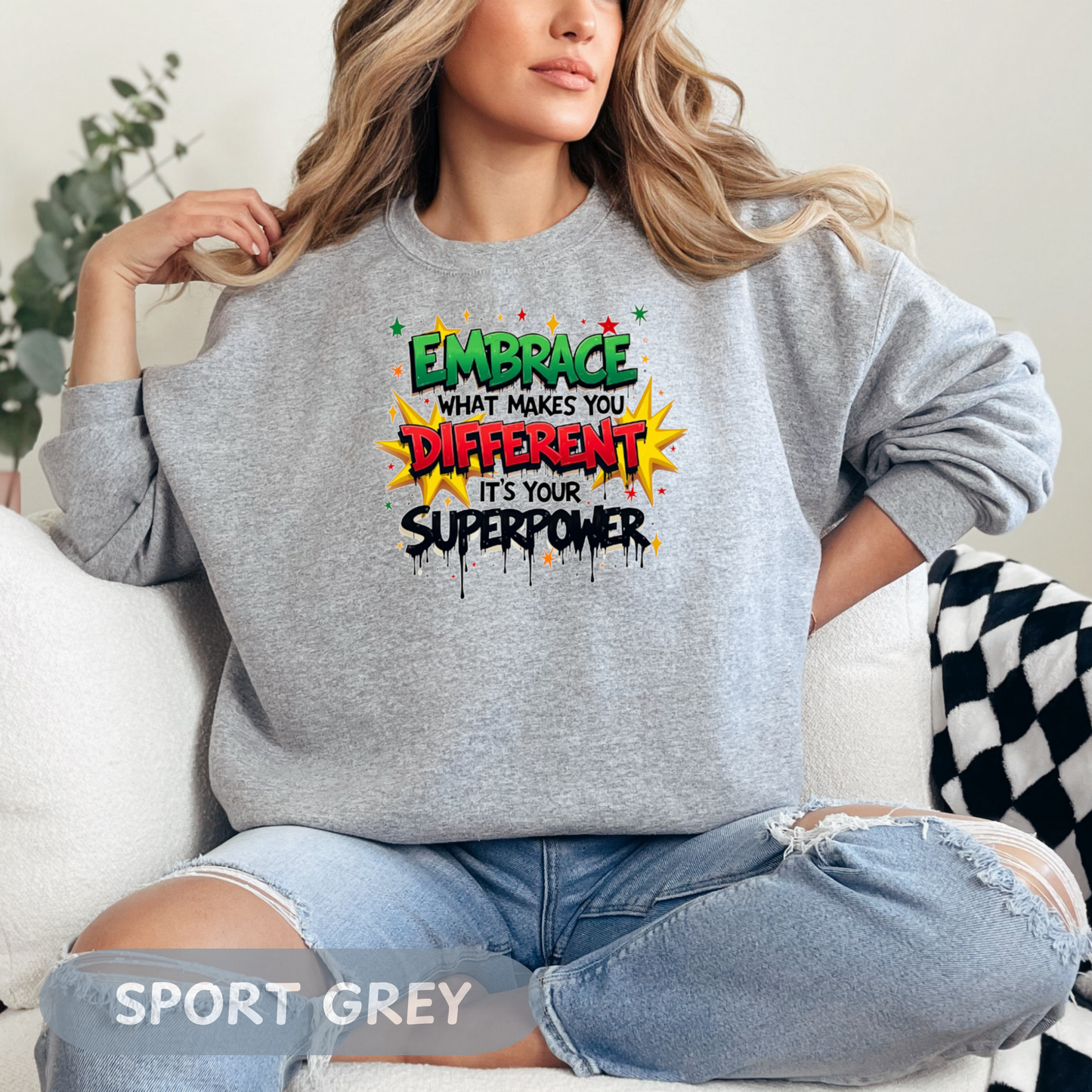 Enneagram 4 Crewneck Sweatshirt, Embrace Your Superpower, Personality Types, Self Growth, Enneagram Types, Type 4