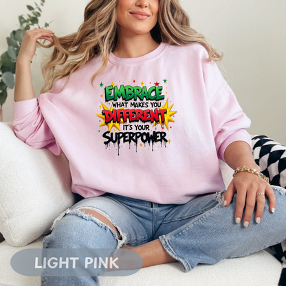 Enneagram 4 Crewneck Sweatshirt, Embrace Your Superpower, Personality Types, Self Growth, Enneagram Types, Type 4