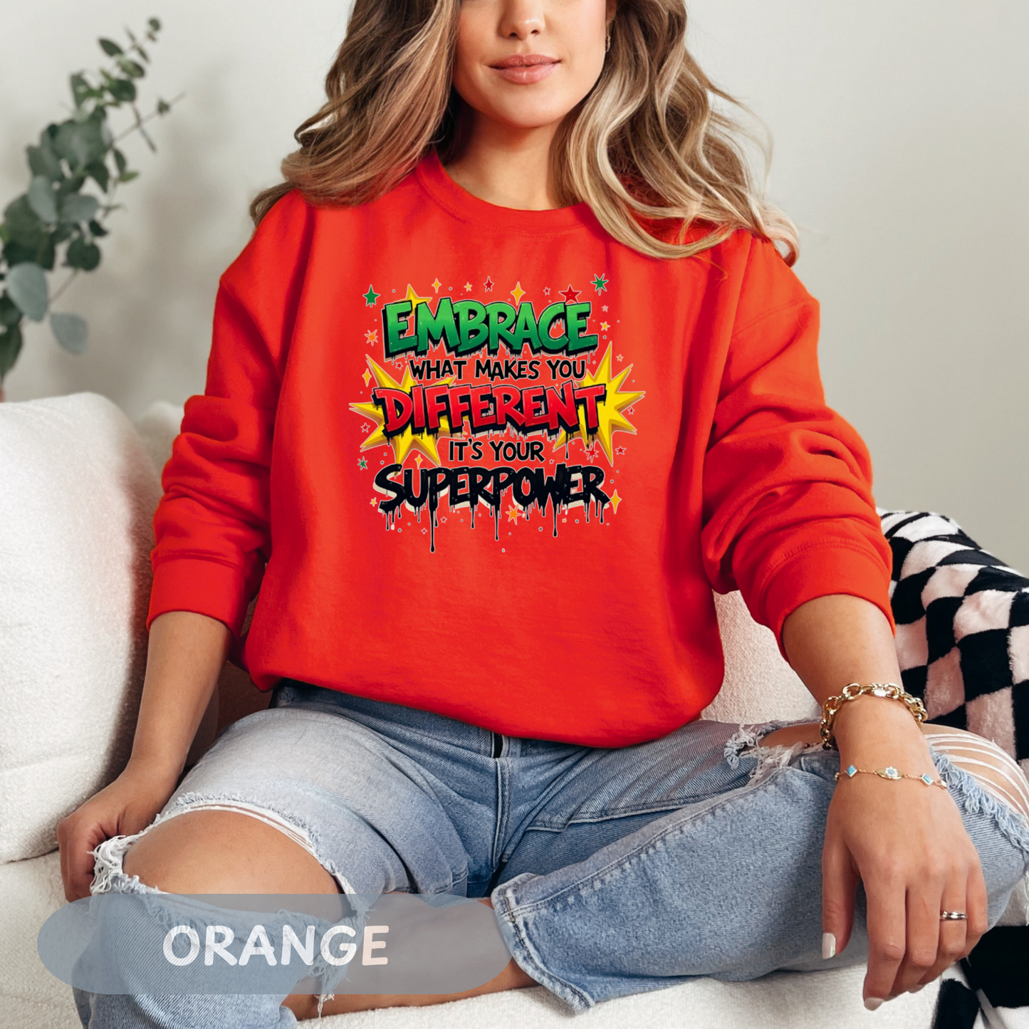 Enneagram 4 Crewneck Sweatshirt, Embrace Your Superpower, Personality Types, Self Growth, Enneagram Types, Type 4