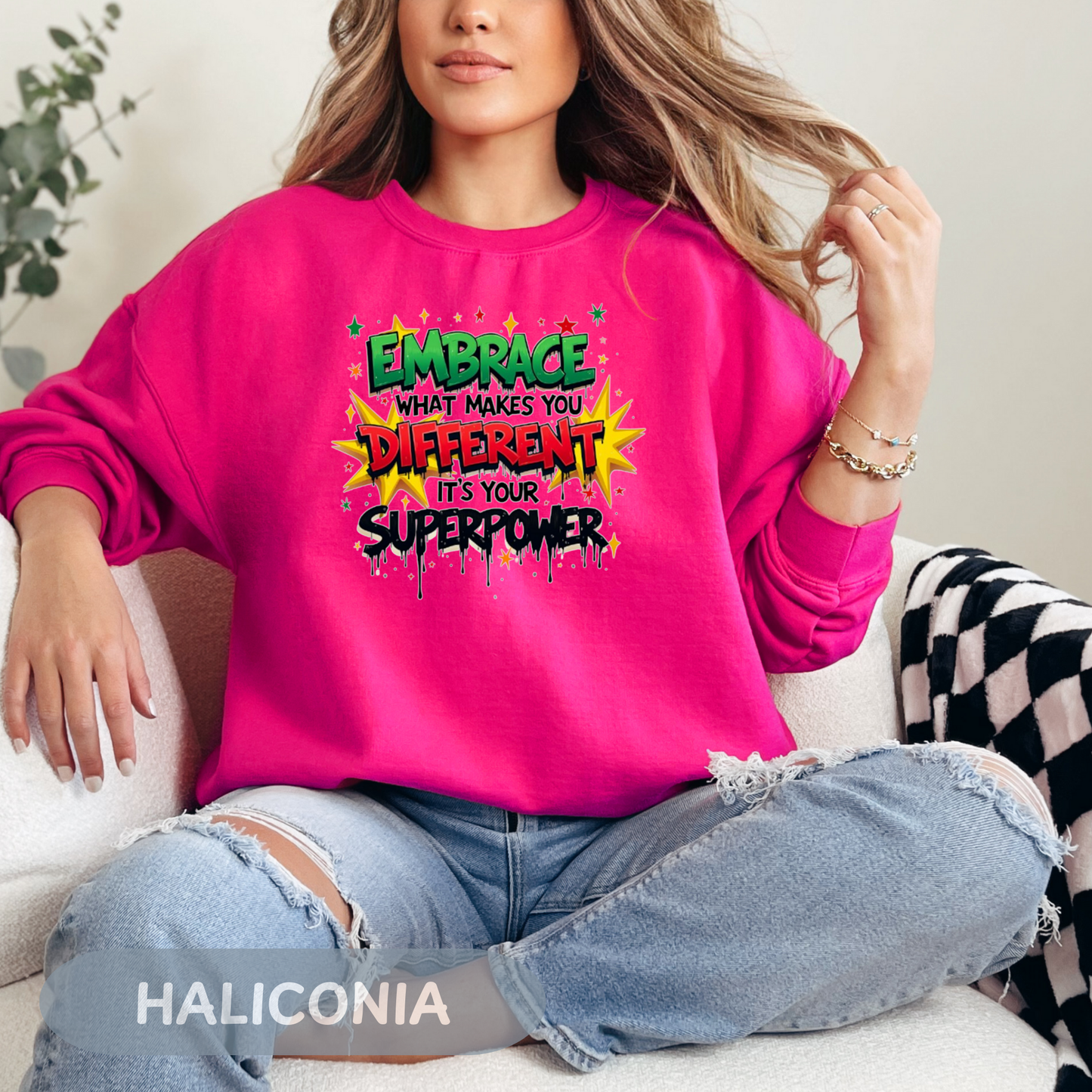 Enneagram 4 Crewneck Sweatshirt, Embrace Your Superpower, Personality Types, Self Growth, Enneagram Types, Type 4