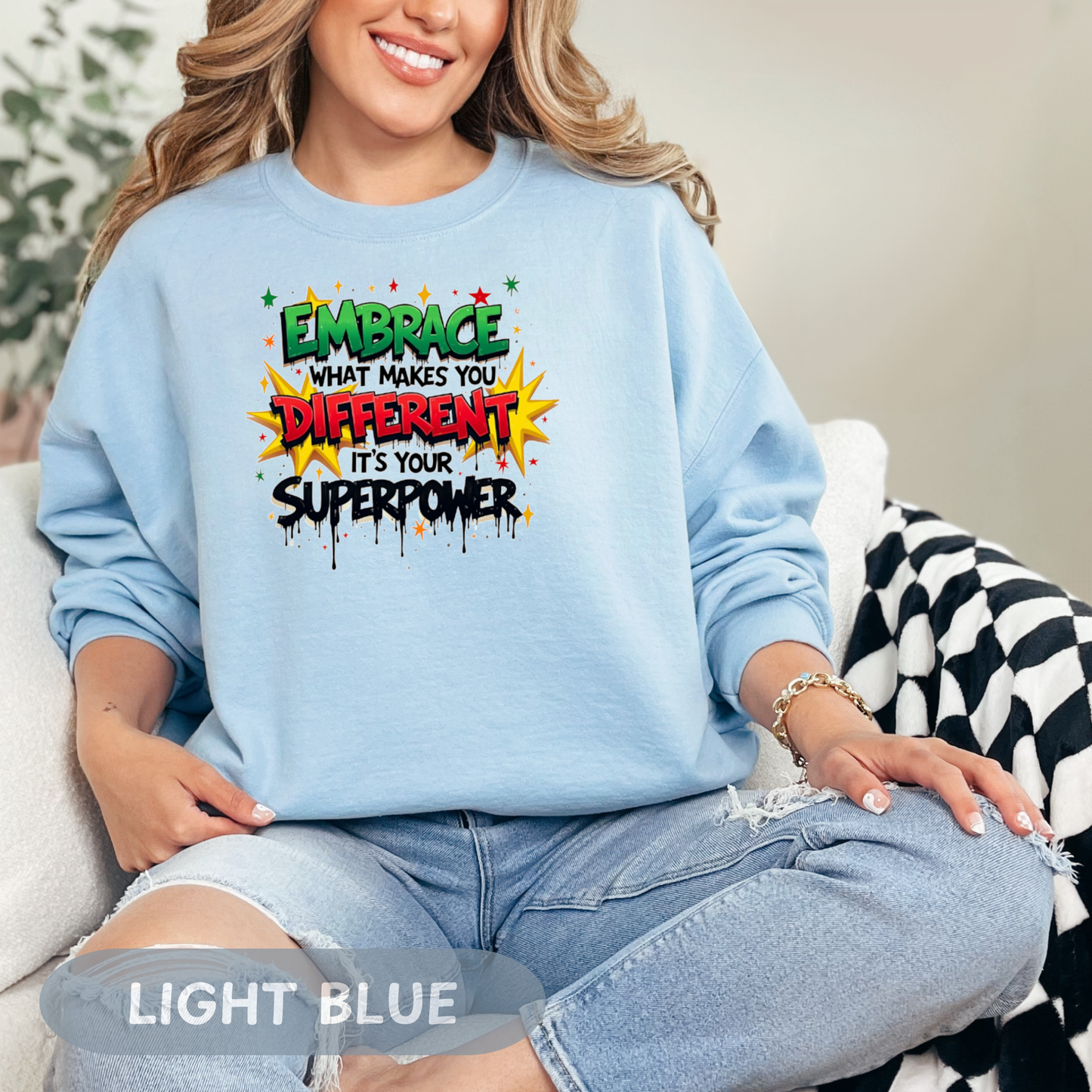 Enneagram 4 Crewneck Sweatshirt, Embrace Your Superpower, Personality Types, Self Growth, Enneagram Types, Type 4