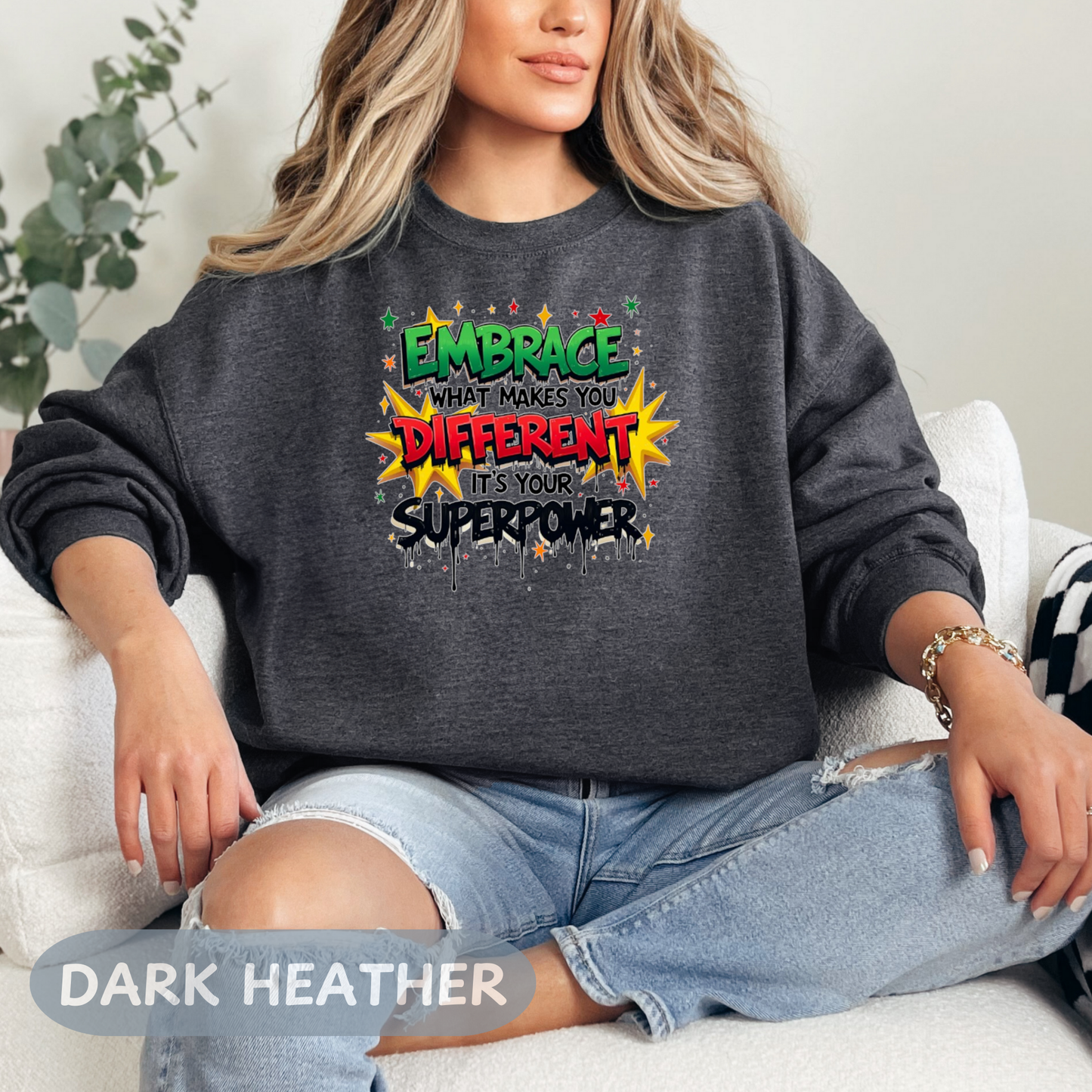 Enneagram 4 Crewneck Sweatshirt, Embrace Your Superpower, Personality Types, Self Growth, Enneagram Types, Type 4