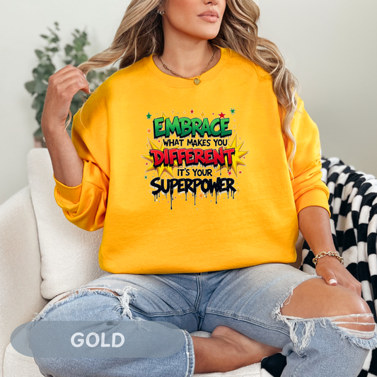 Enneagram 4 Crewneck Sweatshirt, Embrace Your Superpower, Personality Types, Self Growth, Enneagram Types, Type 4