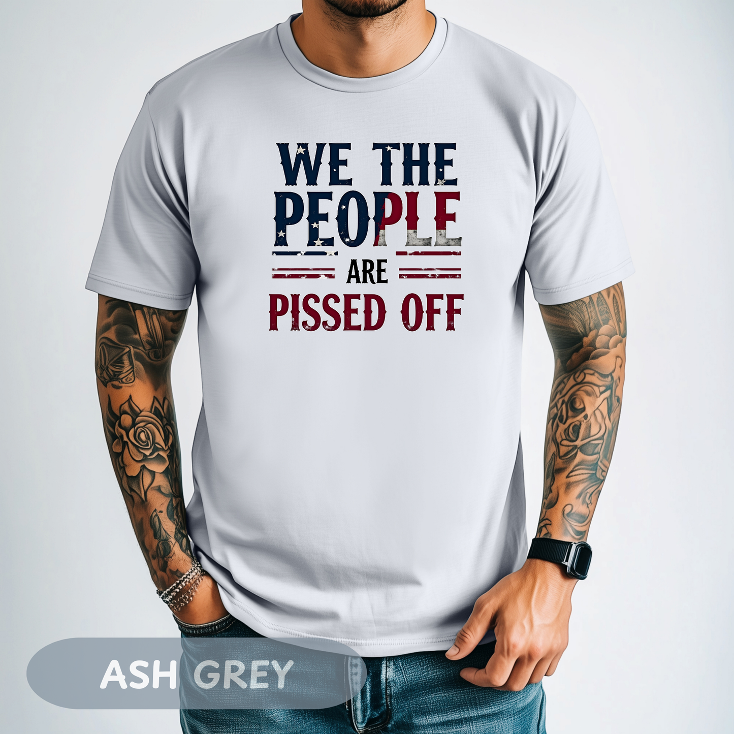 We The People Pissed Off Tee, Unisex Heavy Cotton, Anti Trump Shirt, Resistance Project 2025, Democracy Shirt, Not My President