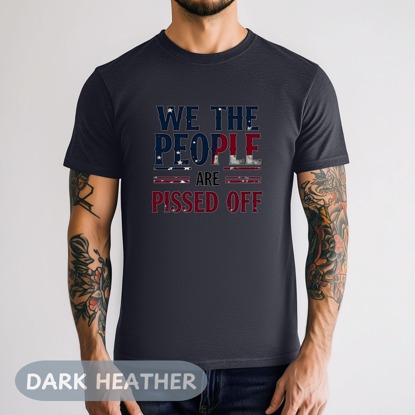 We The People Pissed Off Tee, Unisex Heavy Cotton, Anti Trump Shirt, Resistance Project 2025, Democracy Shirt, Not My President