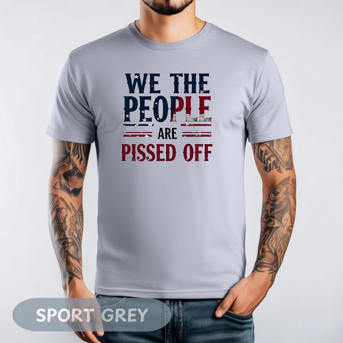 We The People Pissed Off Tee, Unisex Heavy Cotton, Anti Trump Shirt, Resistance Project 2025, Democracy Shirt, Not My President