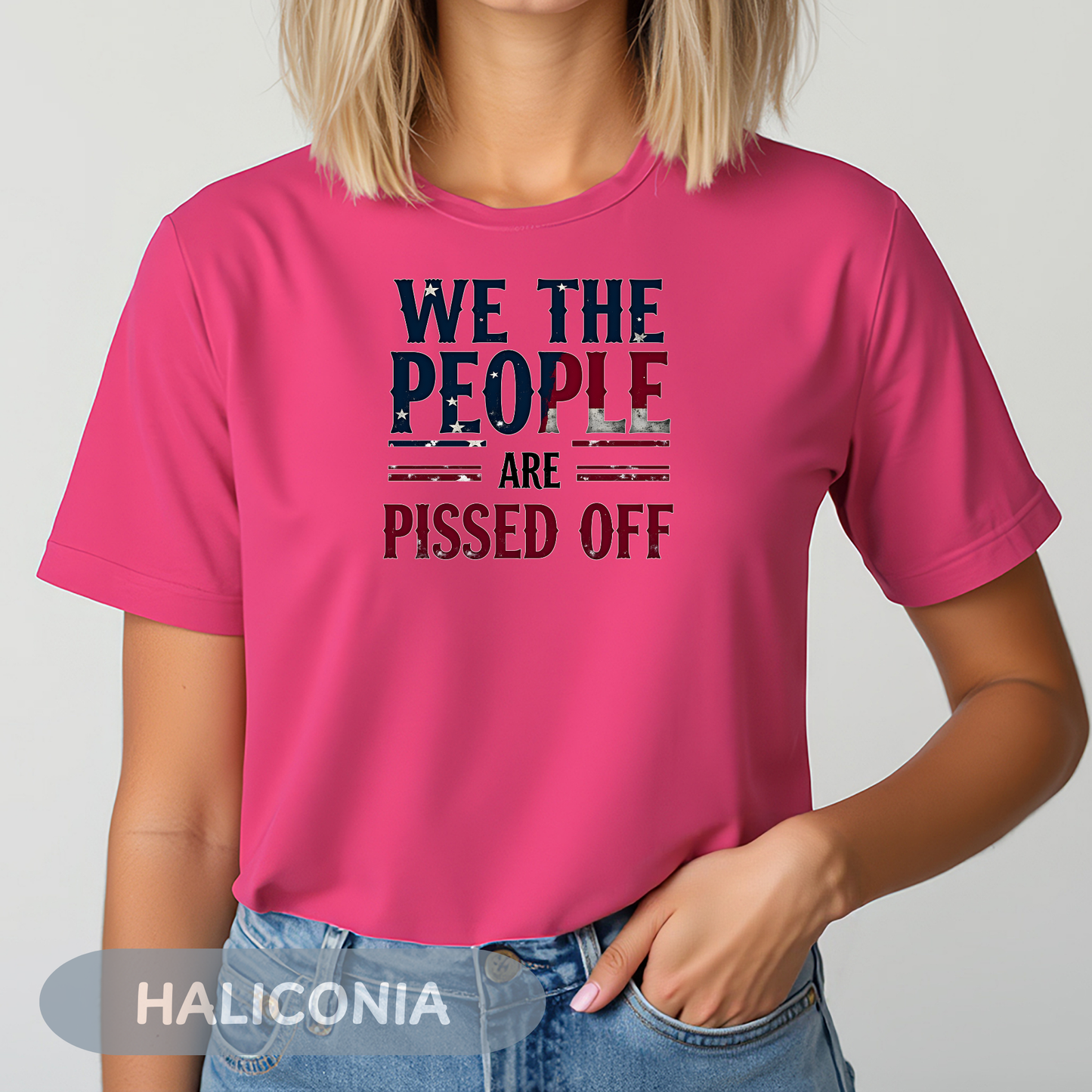 We The People Pissed Off Tee, Unisex Heavy Cotton, Anti Trump Shirt, Resistance Project 2025, Democracy Shirt, Not My President