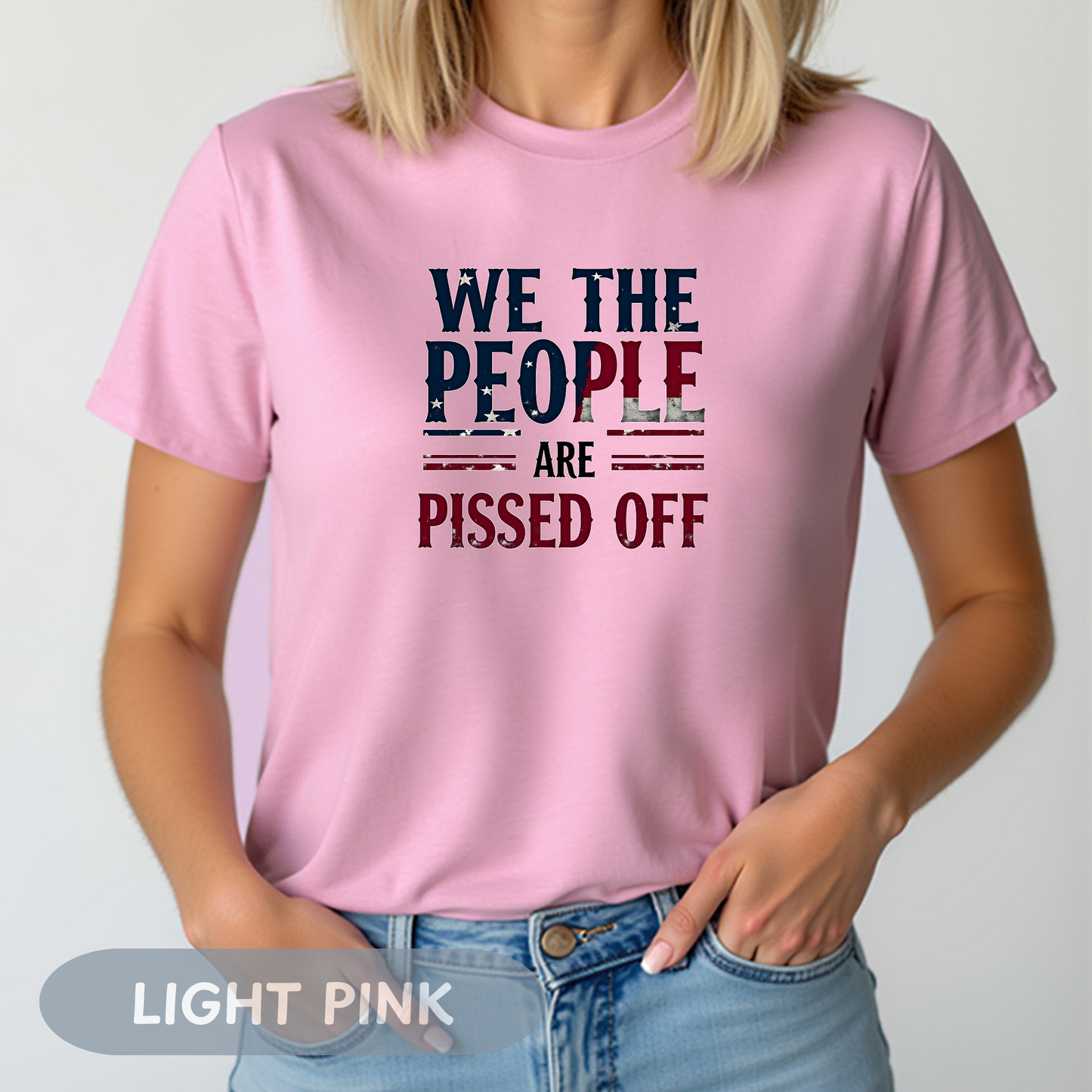 We The People Pissed Off Tee, Unisex Heavy Cotton, Anti Trump Shirt, Resistance Project 2025, Democracy Shirt, Not My President