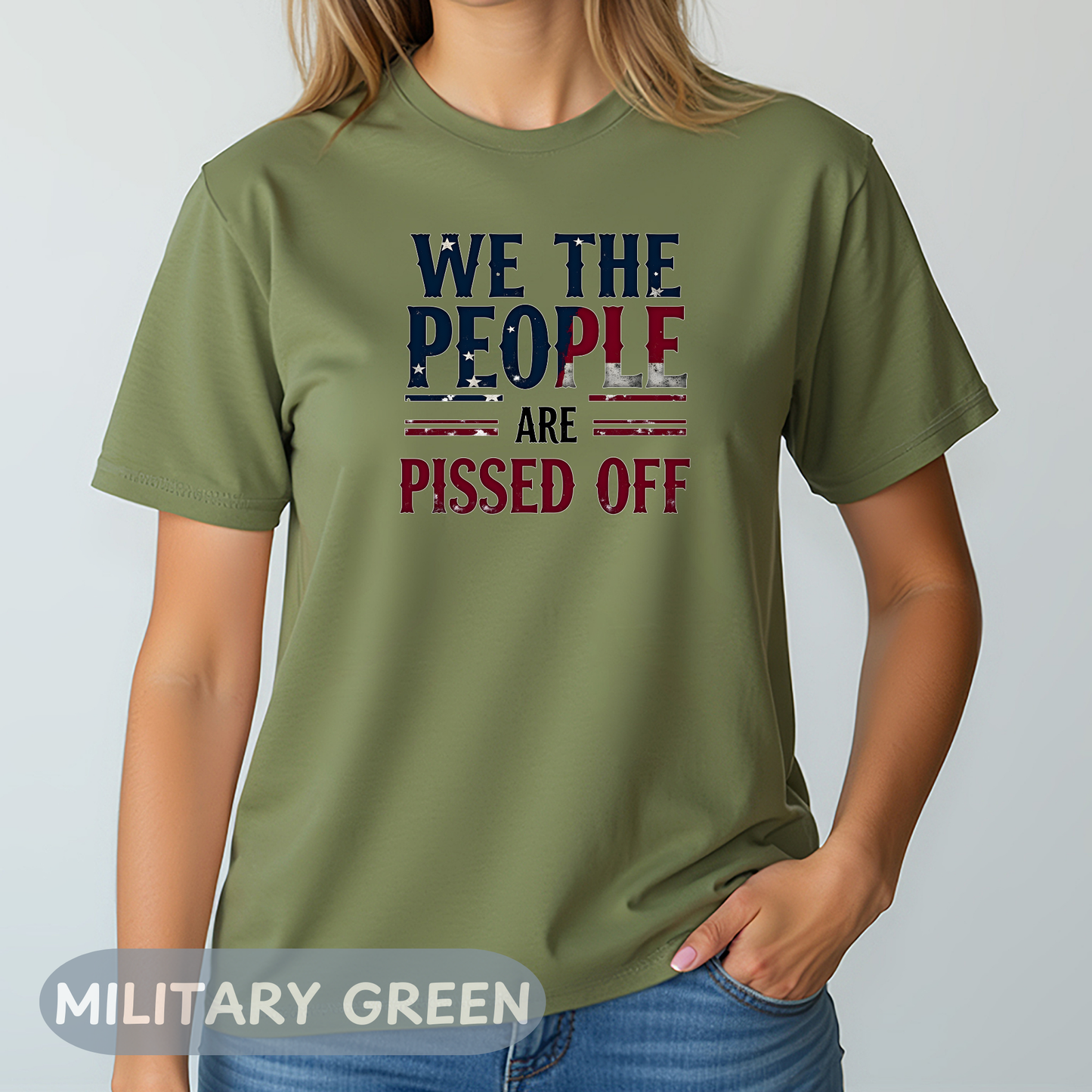 We The People Pissed Off Tee, Unisex Heavy Cotton, Anti Trump Shirt, Resistance Project 2025, Democracy Shirt, Not My President