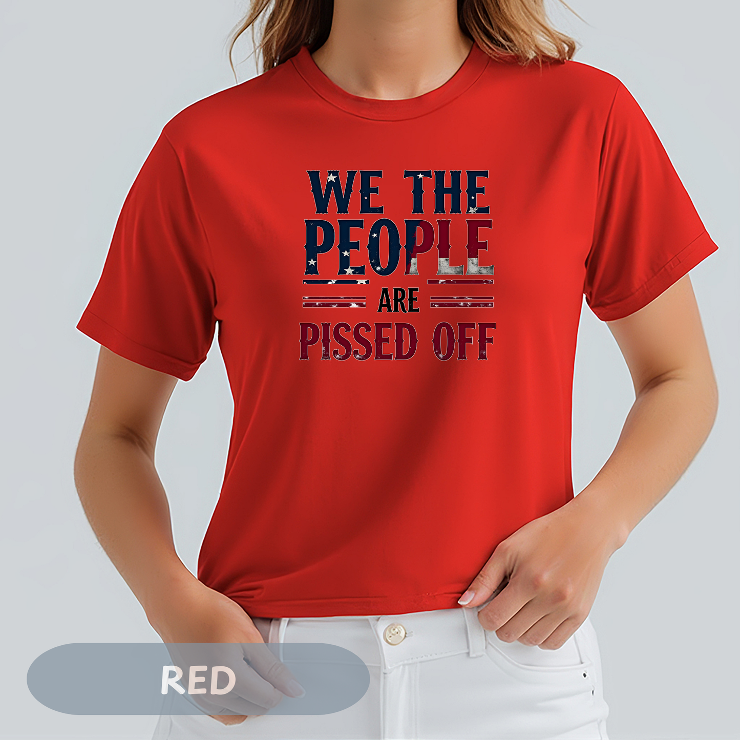 We The People Pissed Off Tee, Unisex Heavy Cotton, Anti Trump Shirt, Resistance Project 2025, Democracy Shirt, Not My President