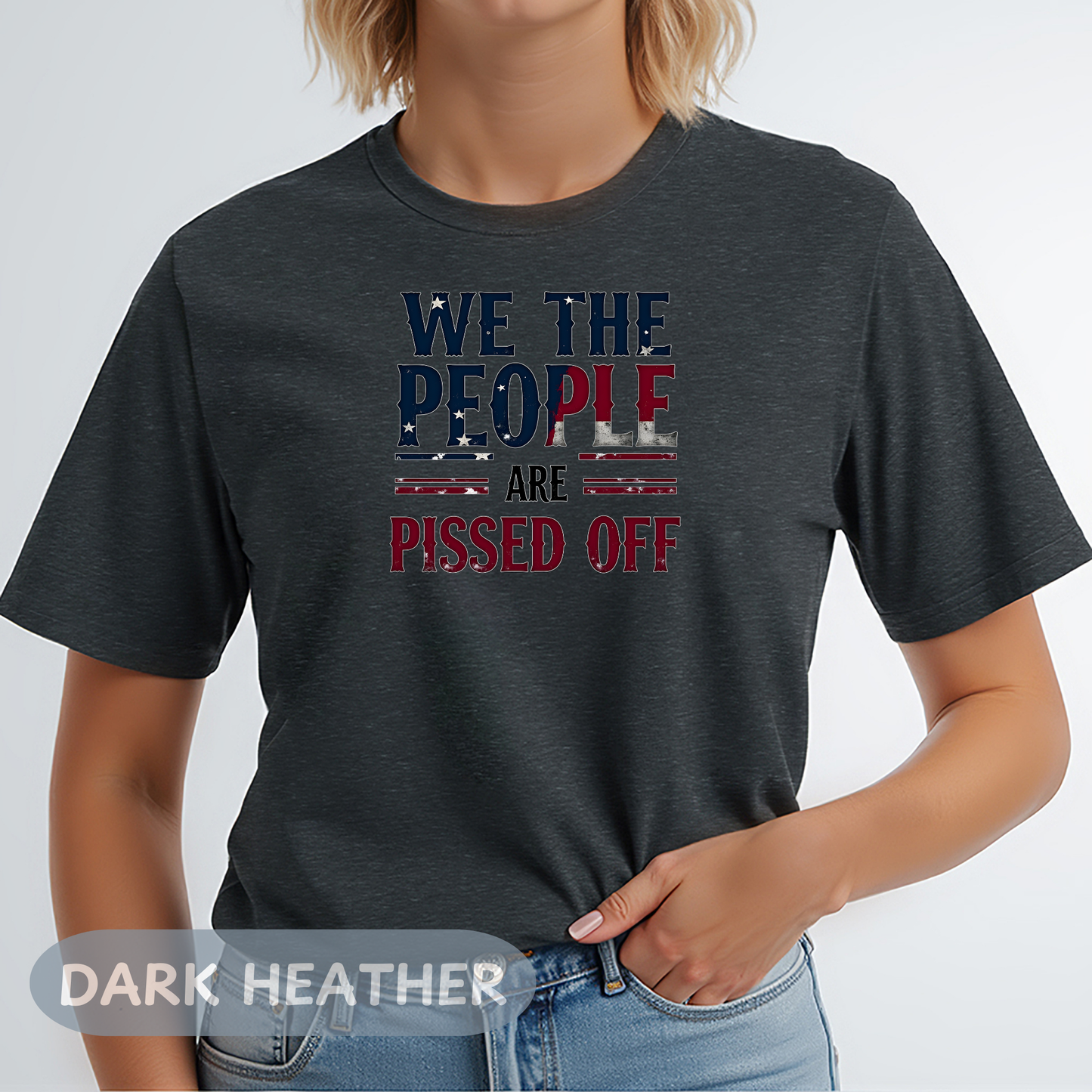 We The People Pissed Off Tee, Unisex Heavy Cotton, Anti Trump Shirt, Resistance Project 2025, Democracy Shirt, Not My President