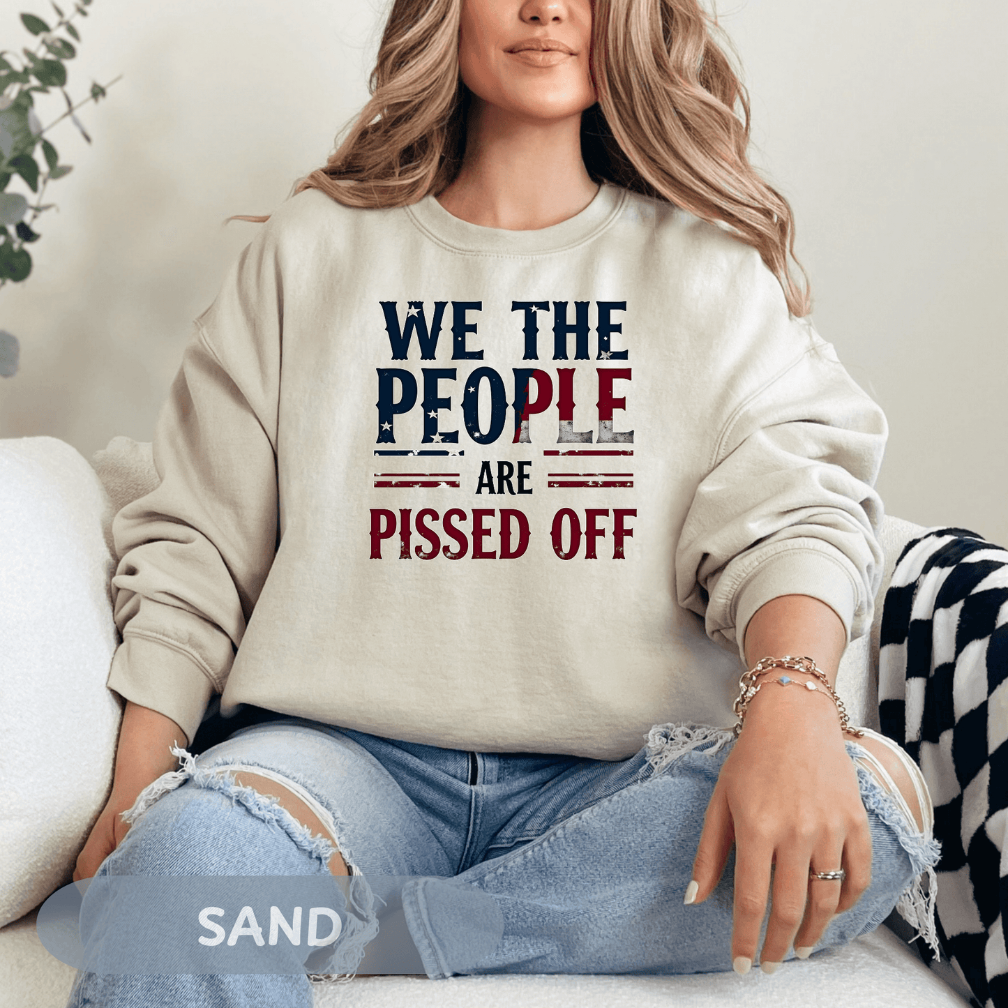 Anti Trump 'We The People Are Pissed Off' Sweatshirt, Democracy Resistance Tee, Unisex Deluxe Shirt, Not My President, Resist Project 2025