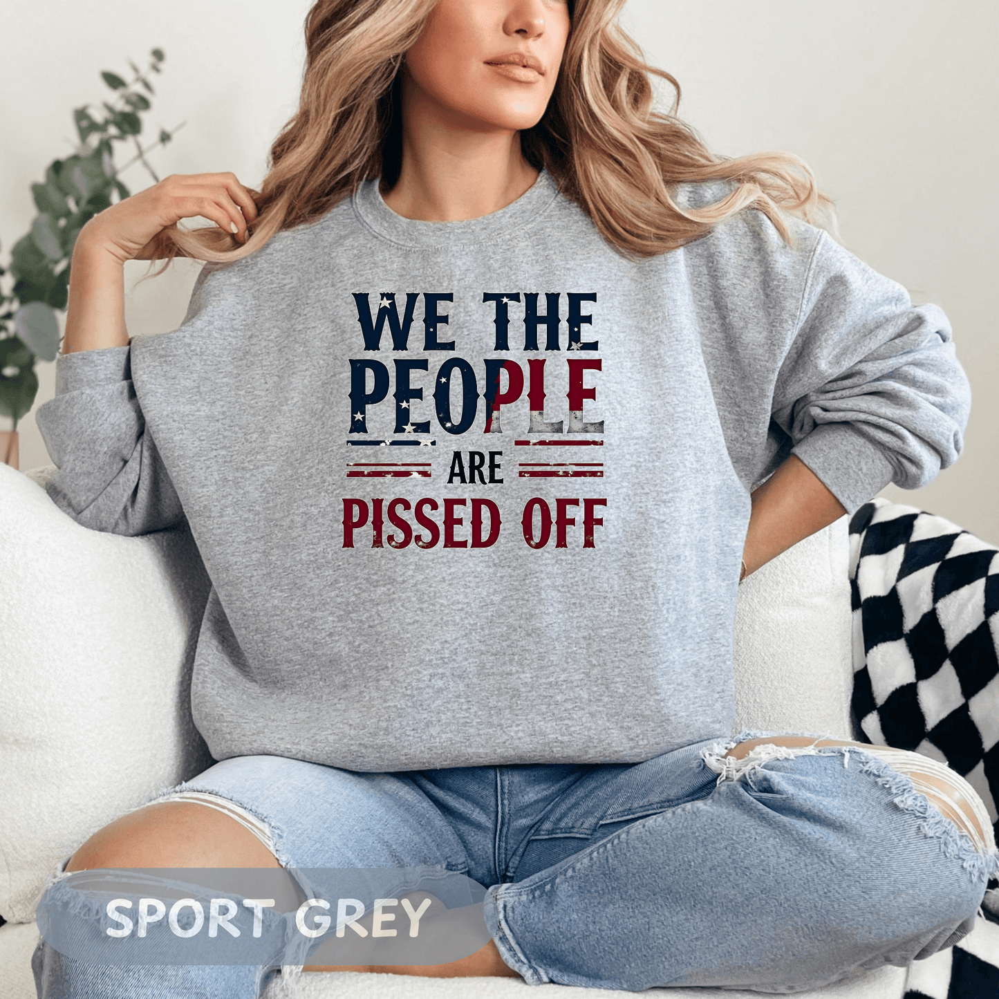 Anti Trump 'We The People Are Pissed Off' Sweatshirt, Democracy Resistance Tee, Unisex Deluxe Shirt, Not My President, Resist Project 2025