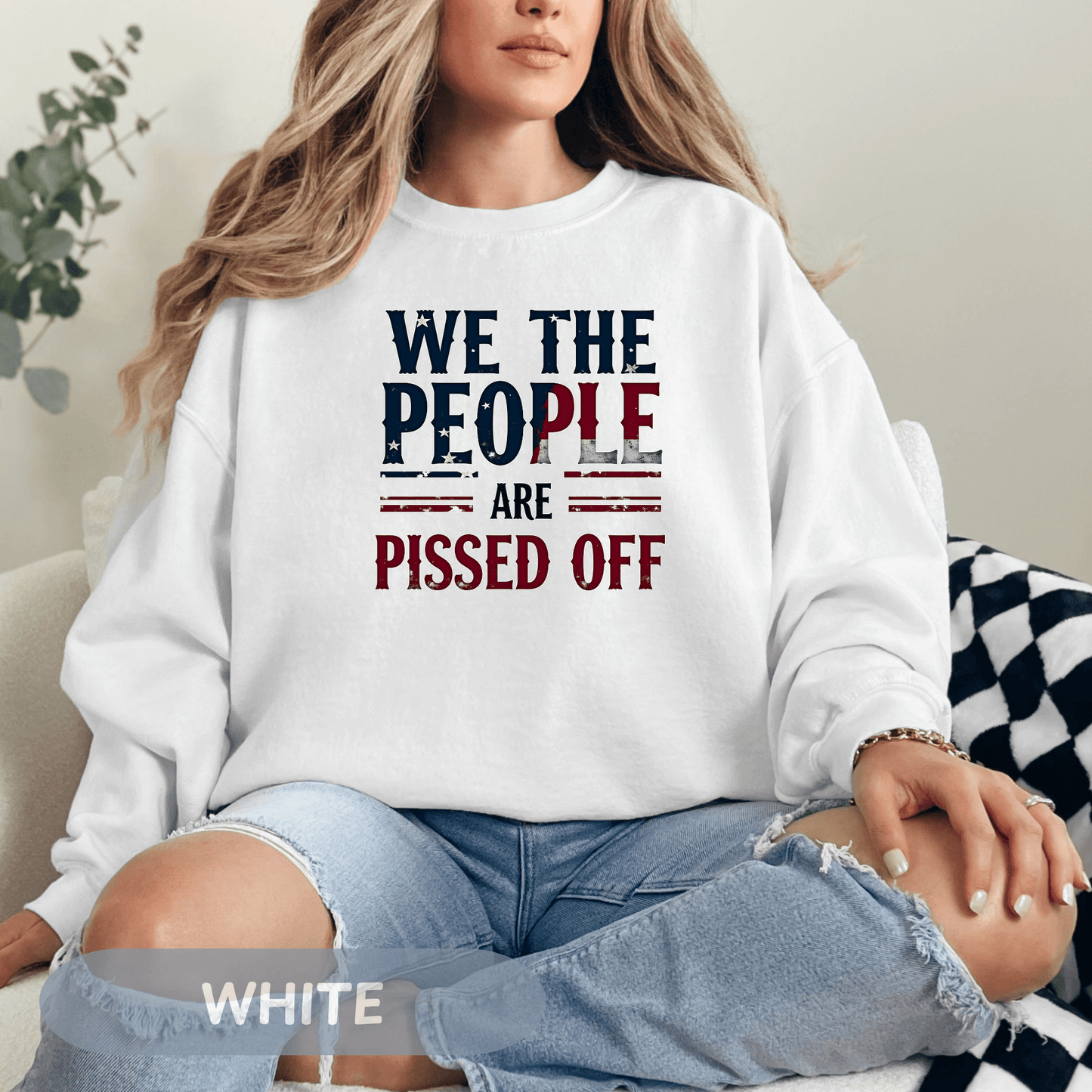 Anti Trump 'We The People Are Pissed Off' Sweatshirt, Democracy Resistance Tee, Unisex Deluxe Shirt, Not My President, Resist Project 2025