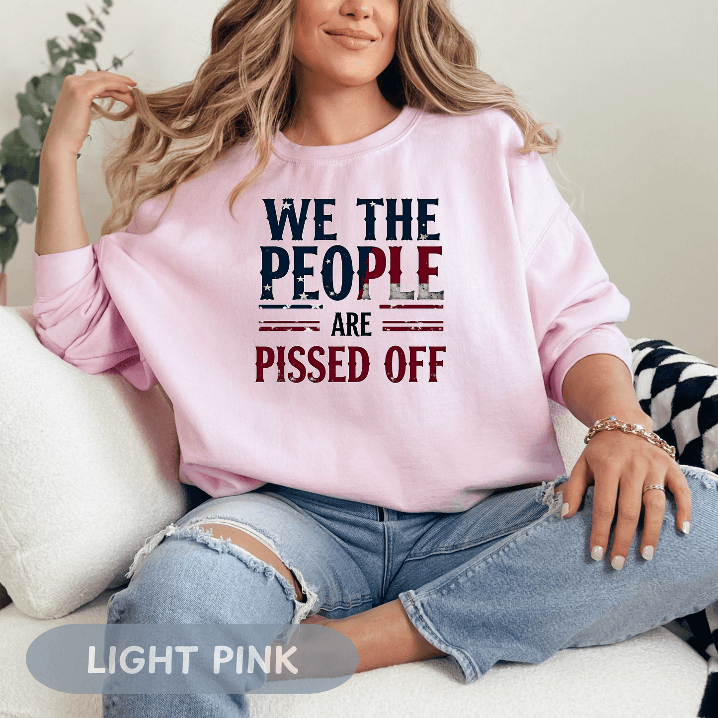 Anti Trump 'We The People Are Pissed Off' Sweatshirt, Democracy Resistance Tee, Unisex Deluxe Shirt, Not My President, Resist Project 2025