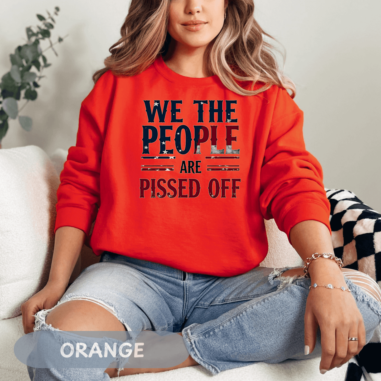 Anti Trump 'We The People Are Pissed Off' Sweatshirt, Democracy Resistance Tee, Unisex Deluxe Shirt, Not My President, Resist Project 2025