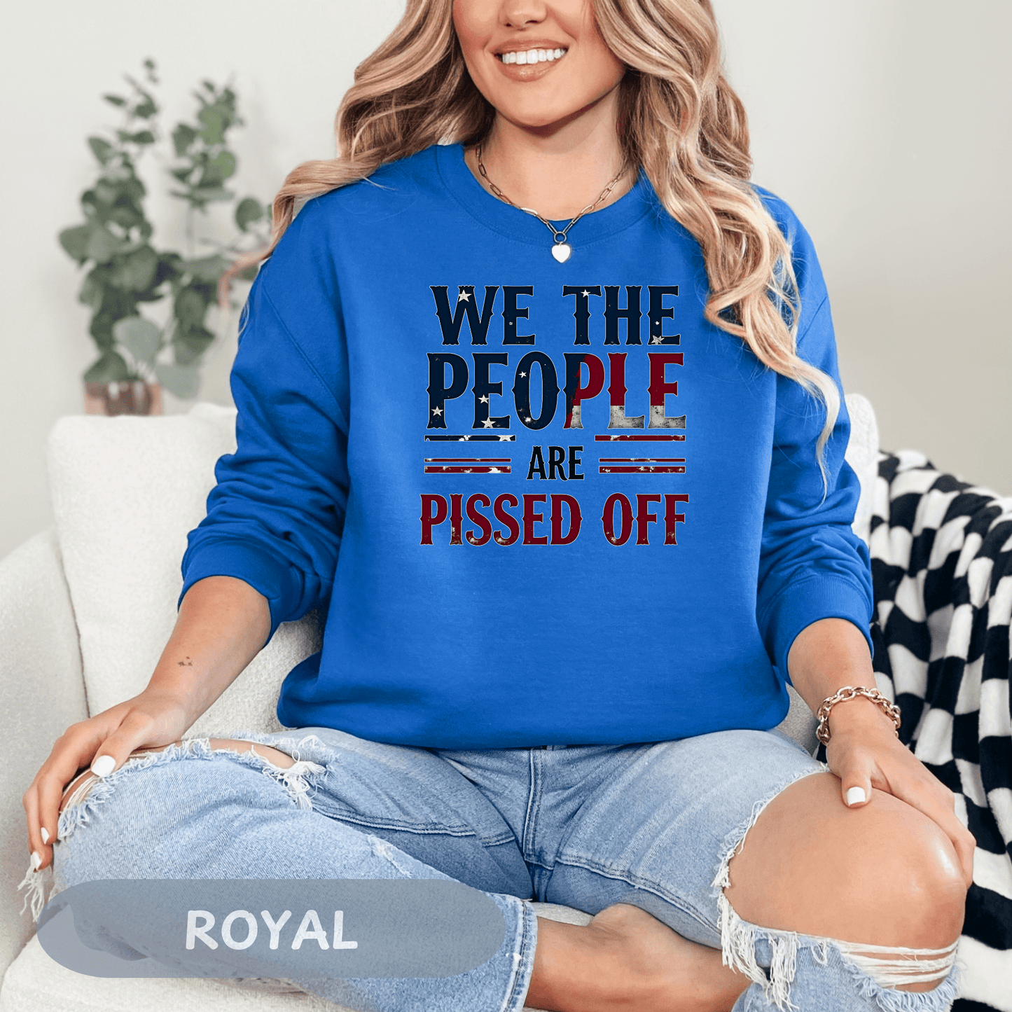 Anti Trump 'We The People Are Pissed Off' Sweatshirt, Democracy Resistance Tee, Unisex Deluxe Shirt, Not My President, Resist Project 2025