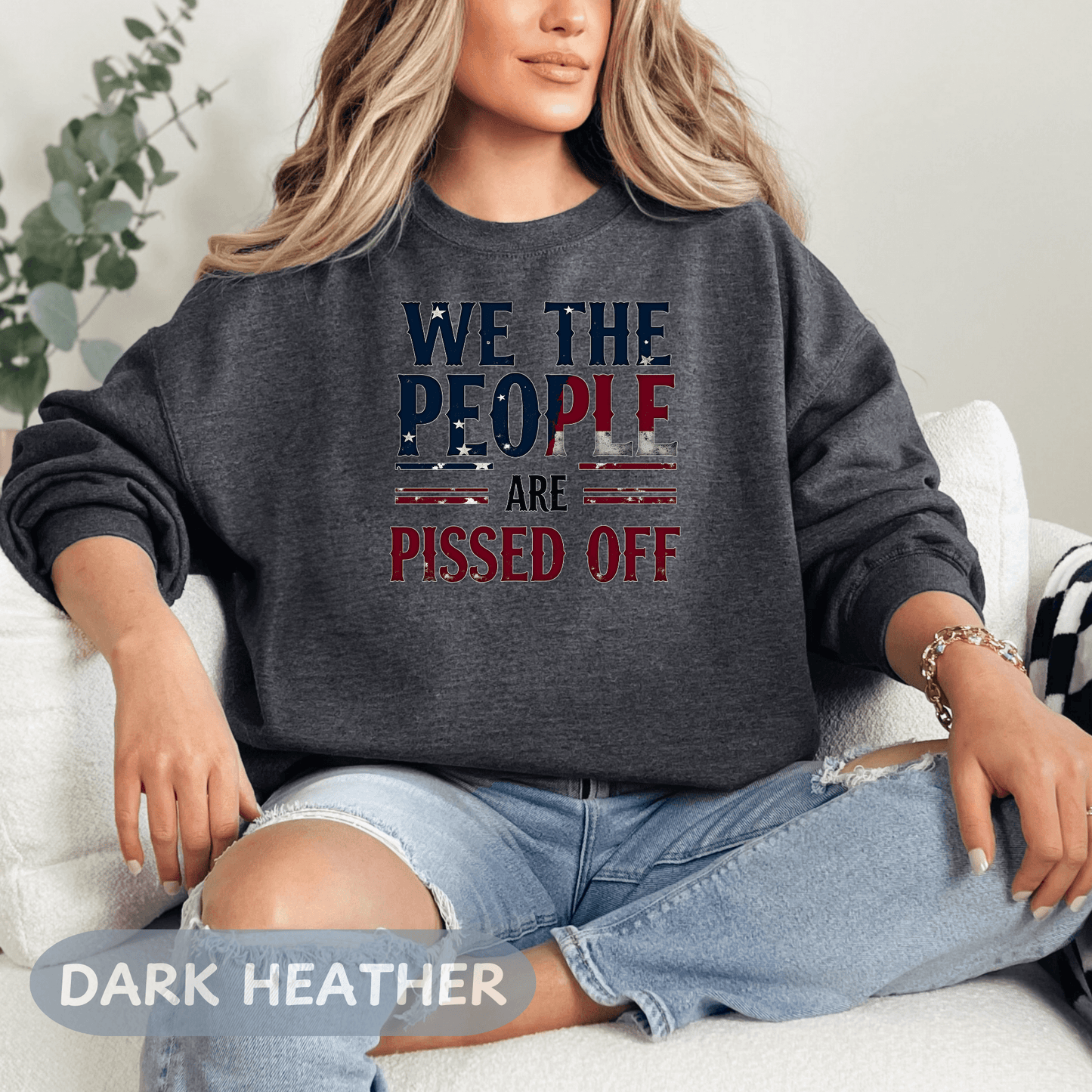 Anti Trump 'We The People Are Pissed Off' Sweatshirt, Democracy Resistance Tee, Unisex Deluxe Shirt, Not My President, Resist Project 2025