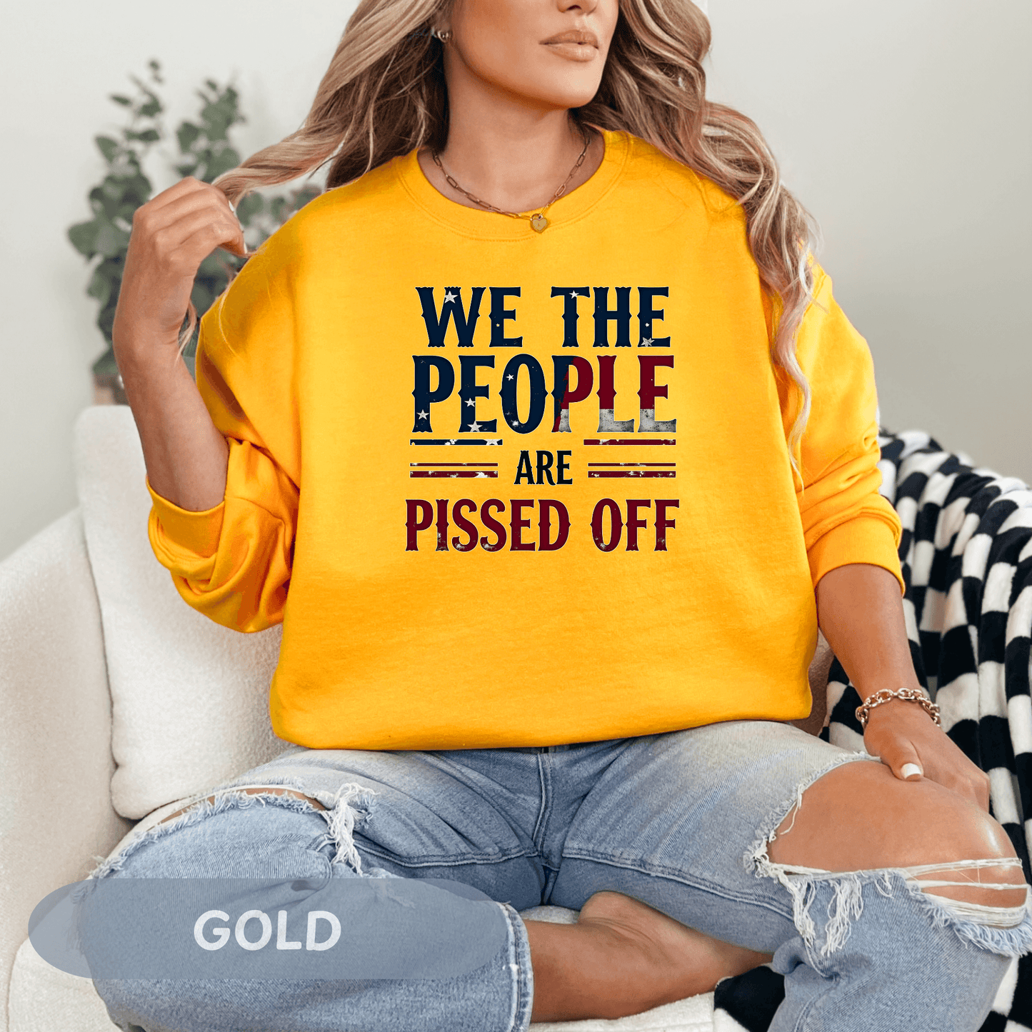 Anti Trump 'We The People Are Pissed Off' Sweatshirt, Democracy Resistance Tee, Unisex Deluxe Shirt, Not My President, Resist Project 2025
