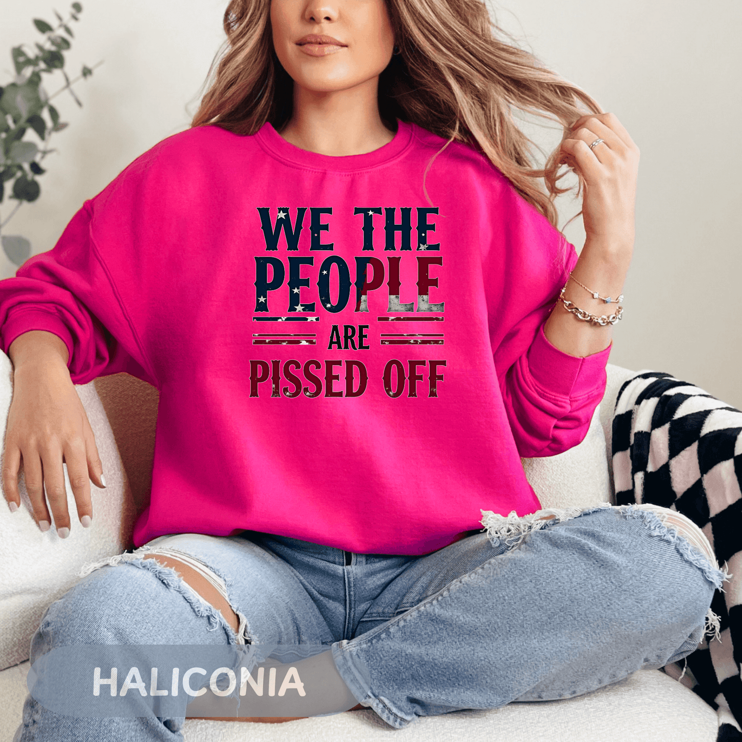 Anti Trump 'We The People Are Pissed Off' Sweatshirt, Democracy Resistance Tee, Unisex Deluxe Shirt, Not My President, Resist Project 2025