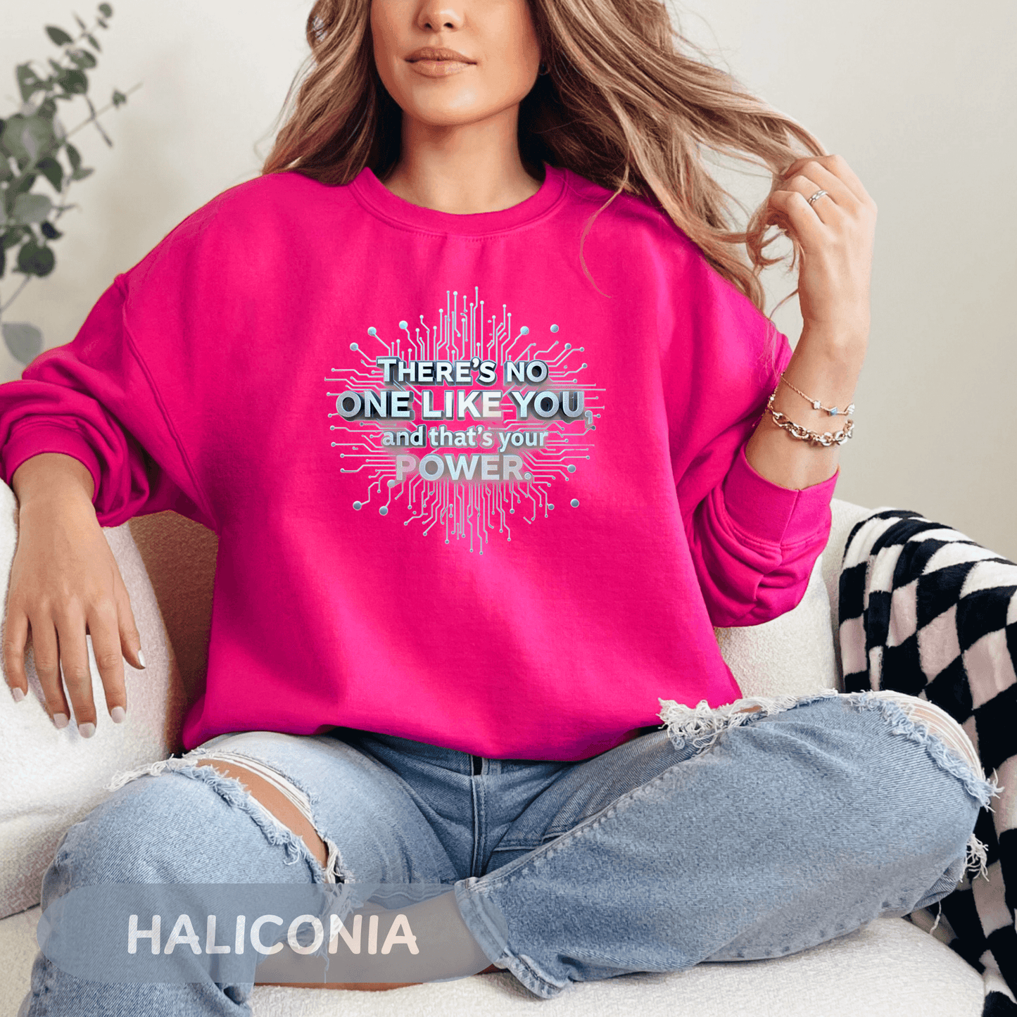 Enneagram 4 Crewneck Sweatshirt, 'There's No One Like You', Enneagram Type 4, Personality Types, Self Growth Sweater
