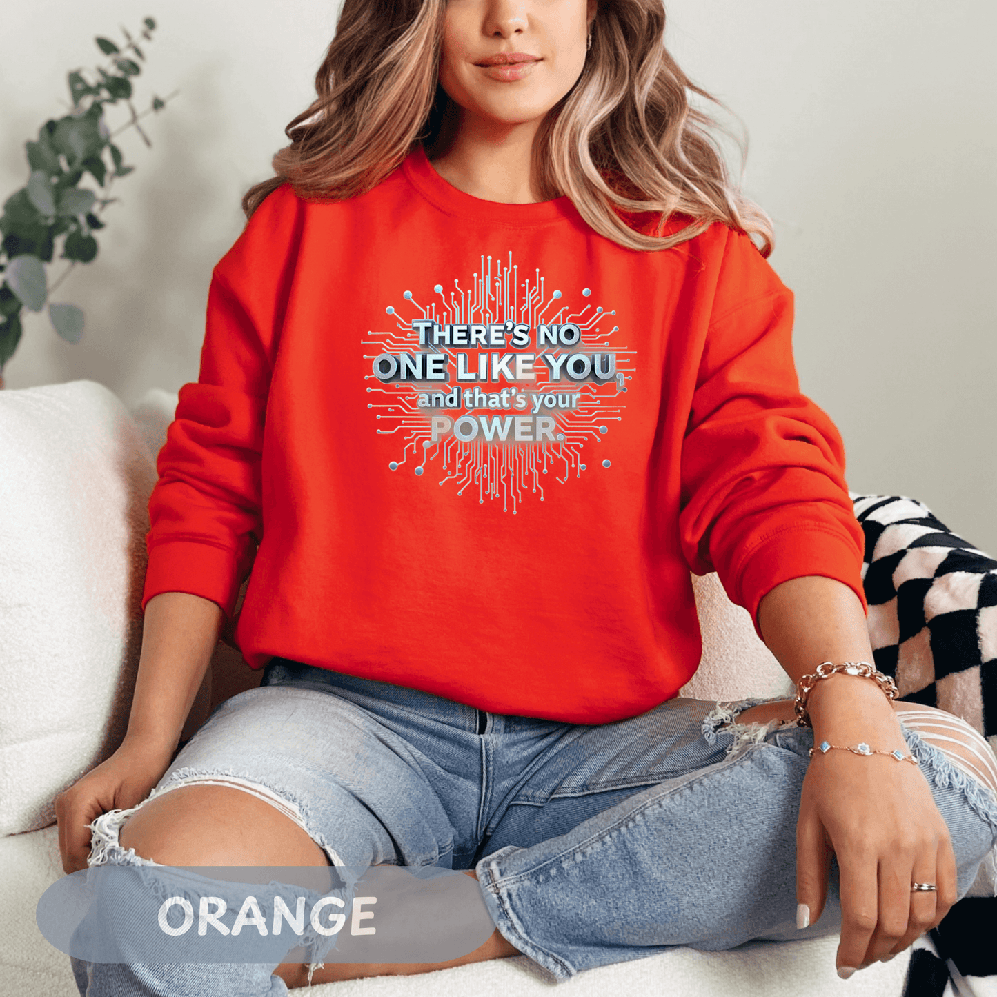Enneagram 4 Crewneck Sweatshirt, 'There's No One Like You', Enneagram Type 4, Personality Types, Self Growth Sweater