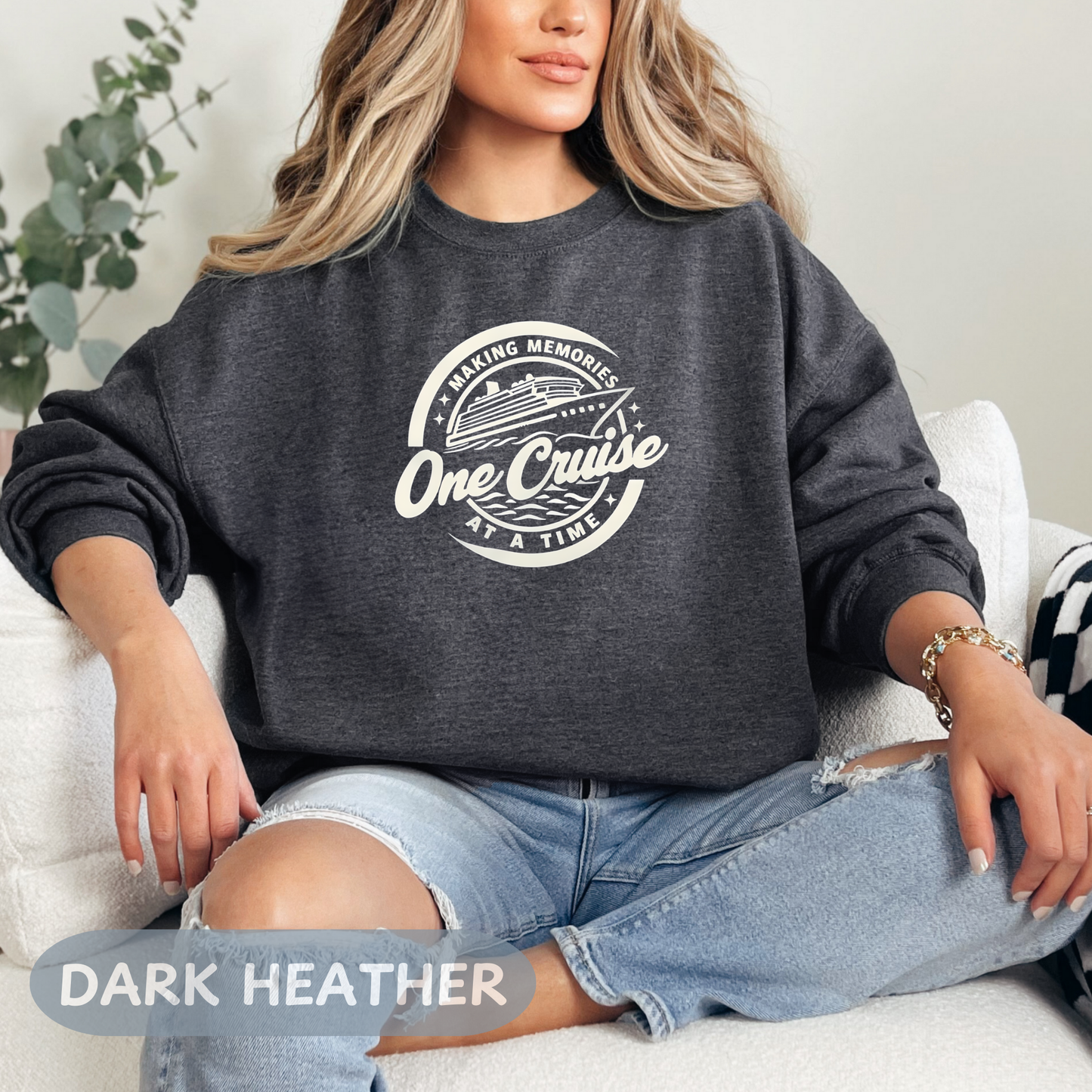 Memories One Cruise at a Time Sweatshirt, Family Vacation Shirt, Family Cruise 2025, Cruise Crew Tee, Summer Vacation