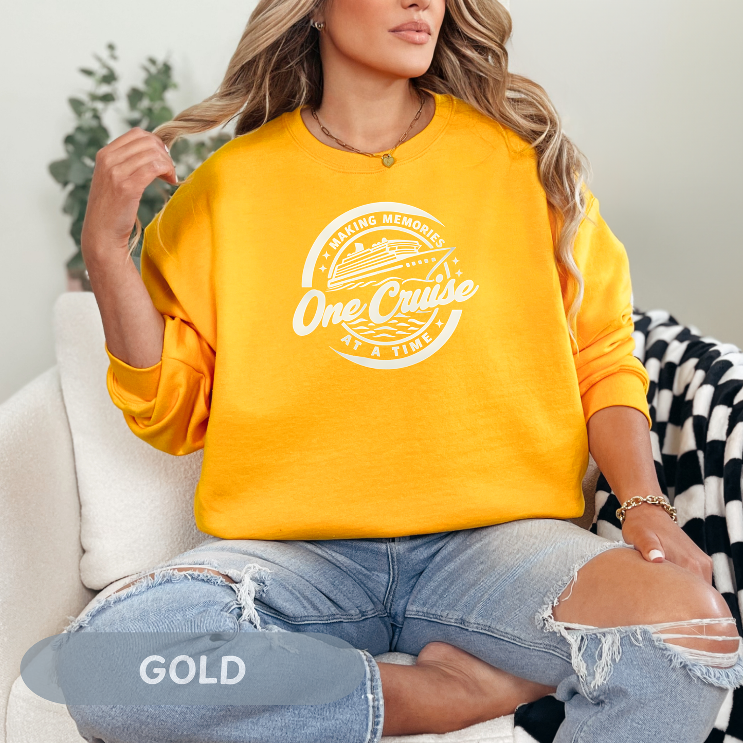 Memories One Cruise at a Time Sweatshirt, Family Vacation Shirt, Family Cruise 2025, Cruise Crew Tee, Summer Vacation