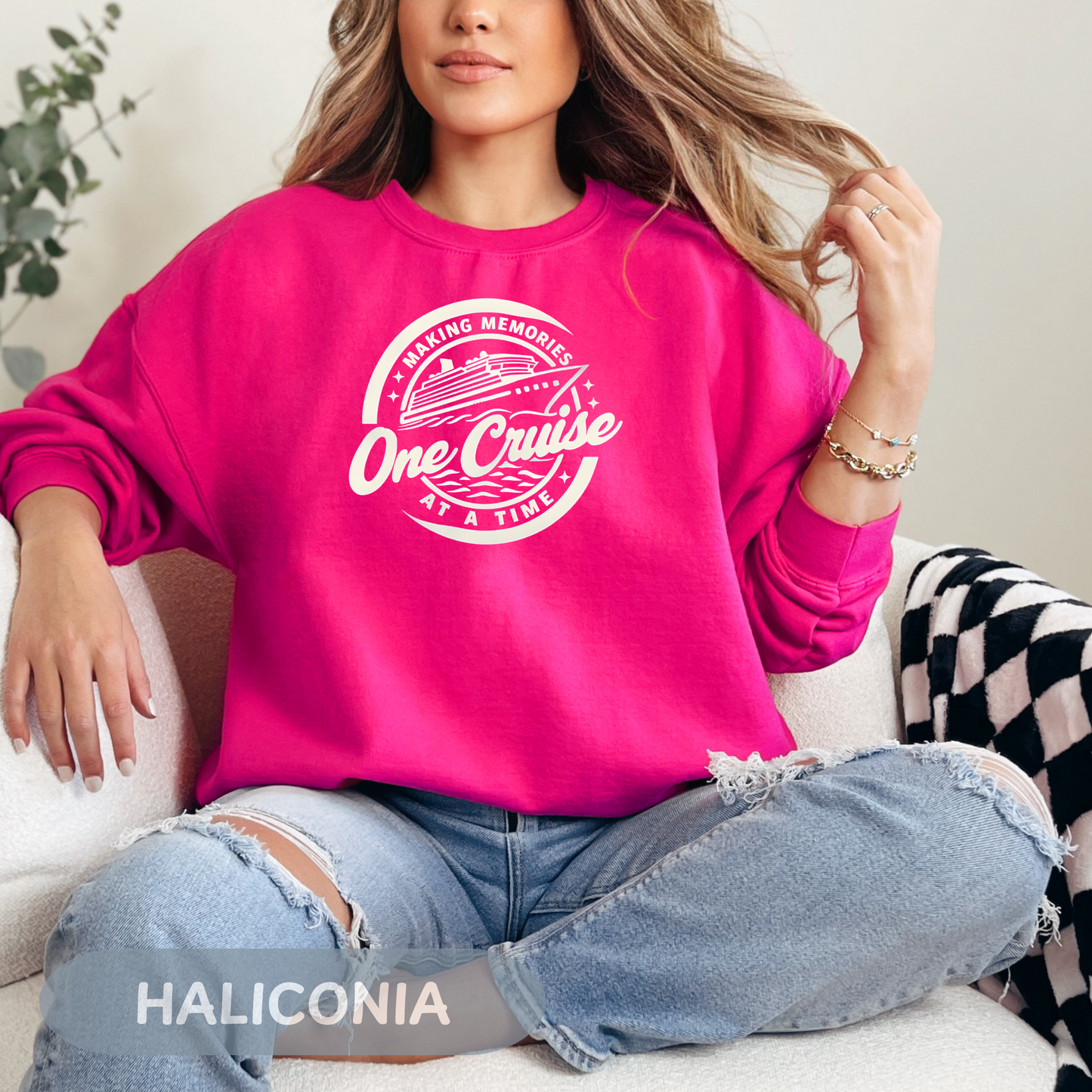 Memories One Cruise at a Time Sweatshirt, Family Vacation Shirt, Family Cruise 2025, Cruise Crew Tee, Summer Vacation