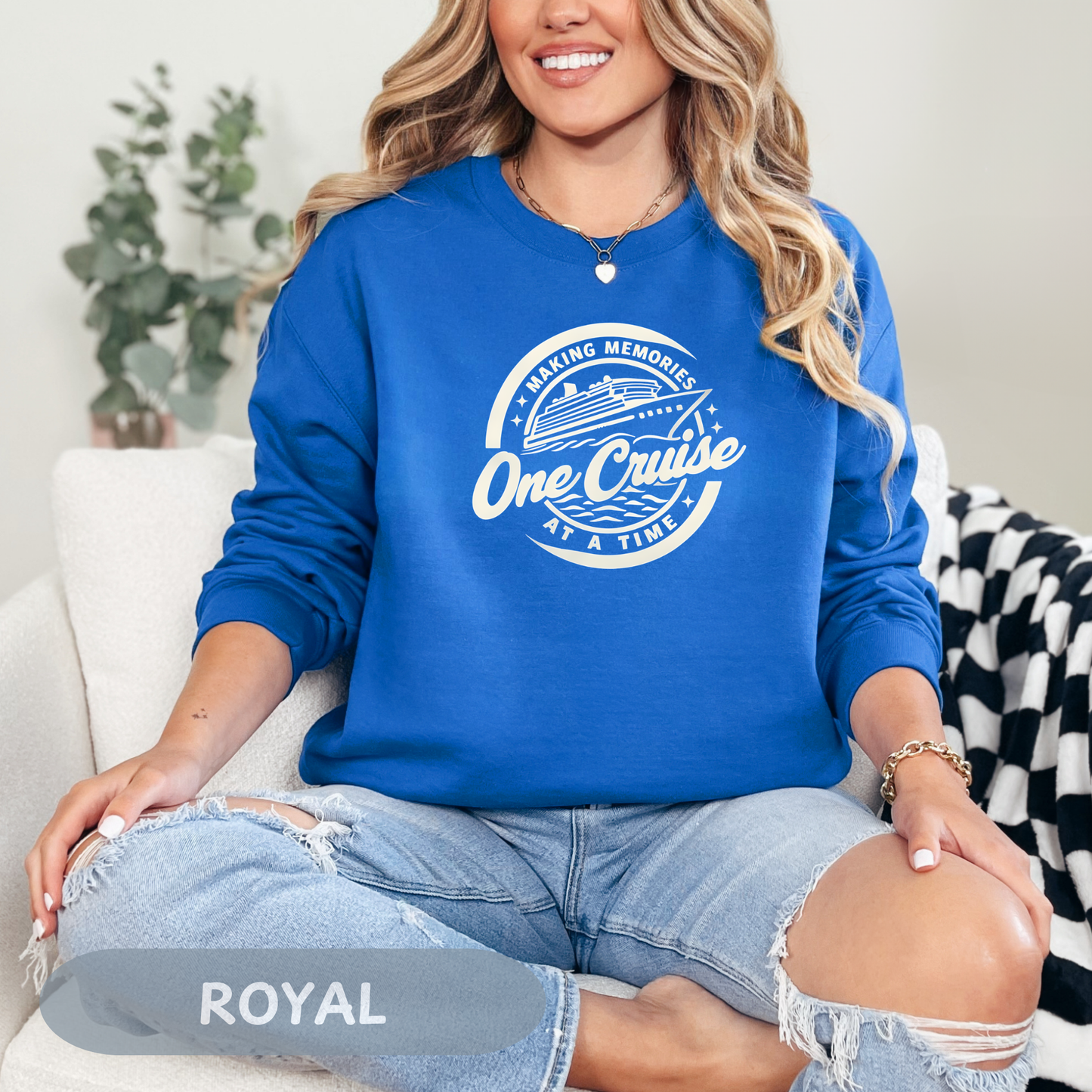 Memories One Cruise at a Time Sweatshirt, Family Vacation Shirt, Family Cruise 2025, Cruise Crew Tee, Summer Vacation