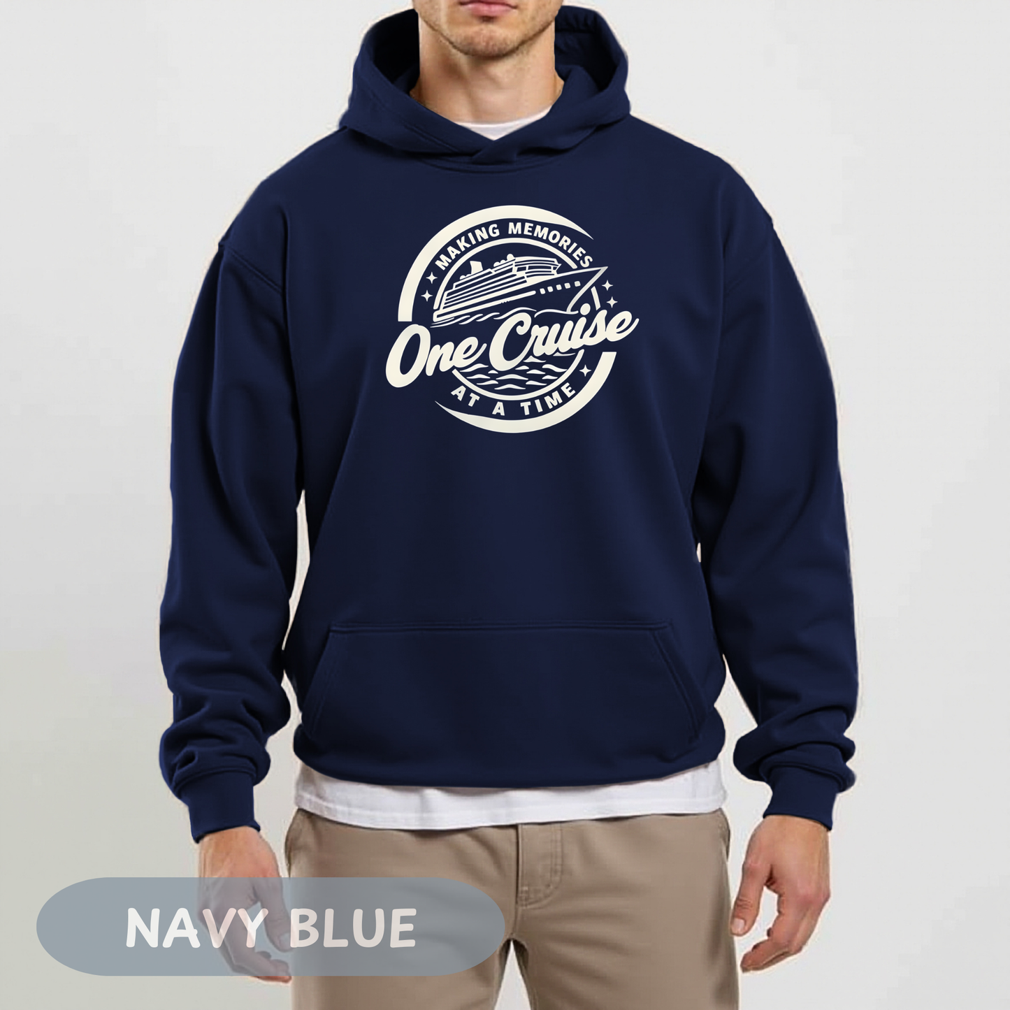 Memories One Cruise at a Time Hoodie, Unisex Heavy Cotton Hoodie, Family Vacation Apparel, Cruise Vacation, Making Memories
