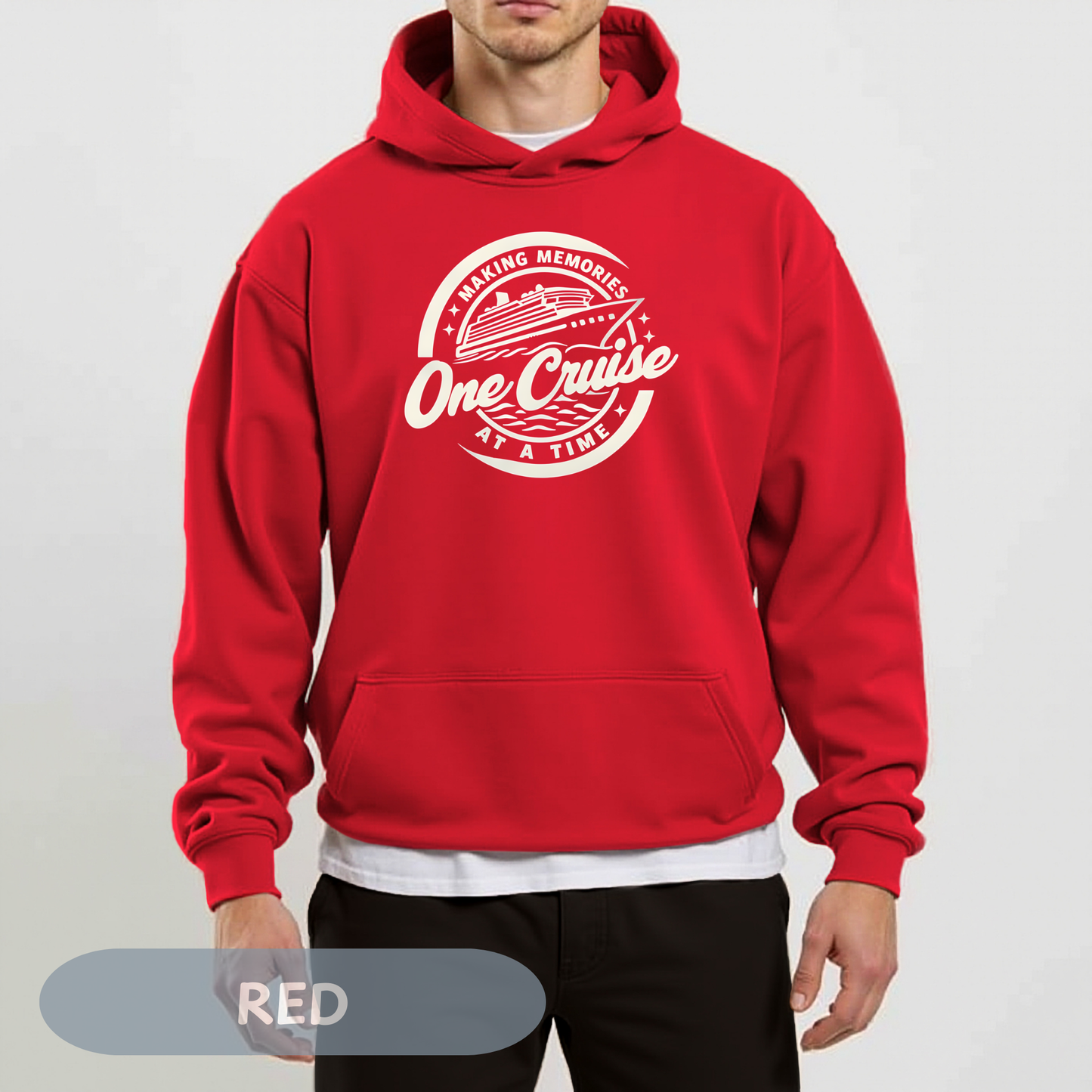 Memories One Cruise at a Time Hoodie, Unisex Heavy Cotton Hoodie, Family Vacation Apparel, Cruise Vacation, Making Memories