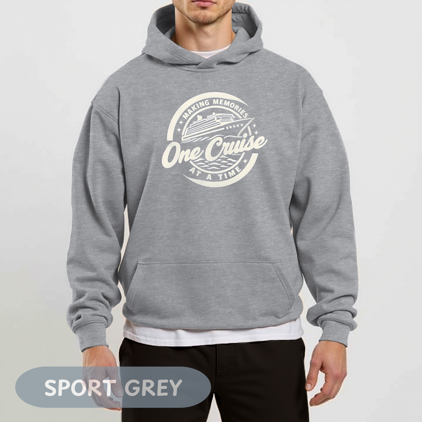 Memories One Cruise at a Time Hoodie, Unisex Heavy Cotton Hoodie, Family Vacation Apparel, Cruise Vacation, Making Memories