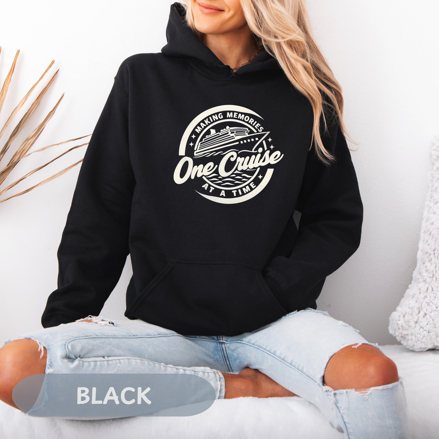 Memories One Cruise at a Time Hoodie, Unisex Heavy Cotton Hoodie, Family Vacation Apparel, Cruise Vacation, Making Memories