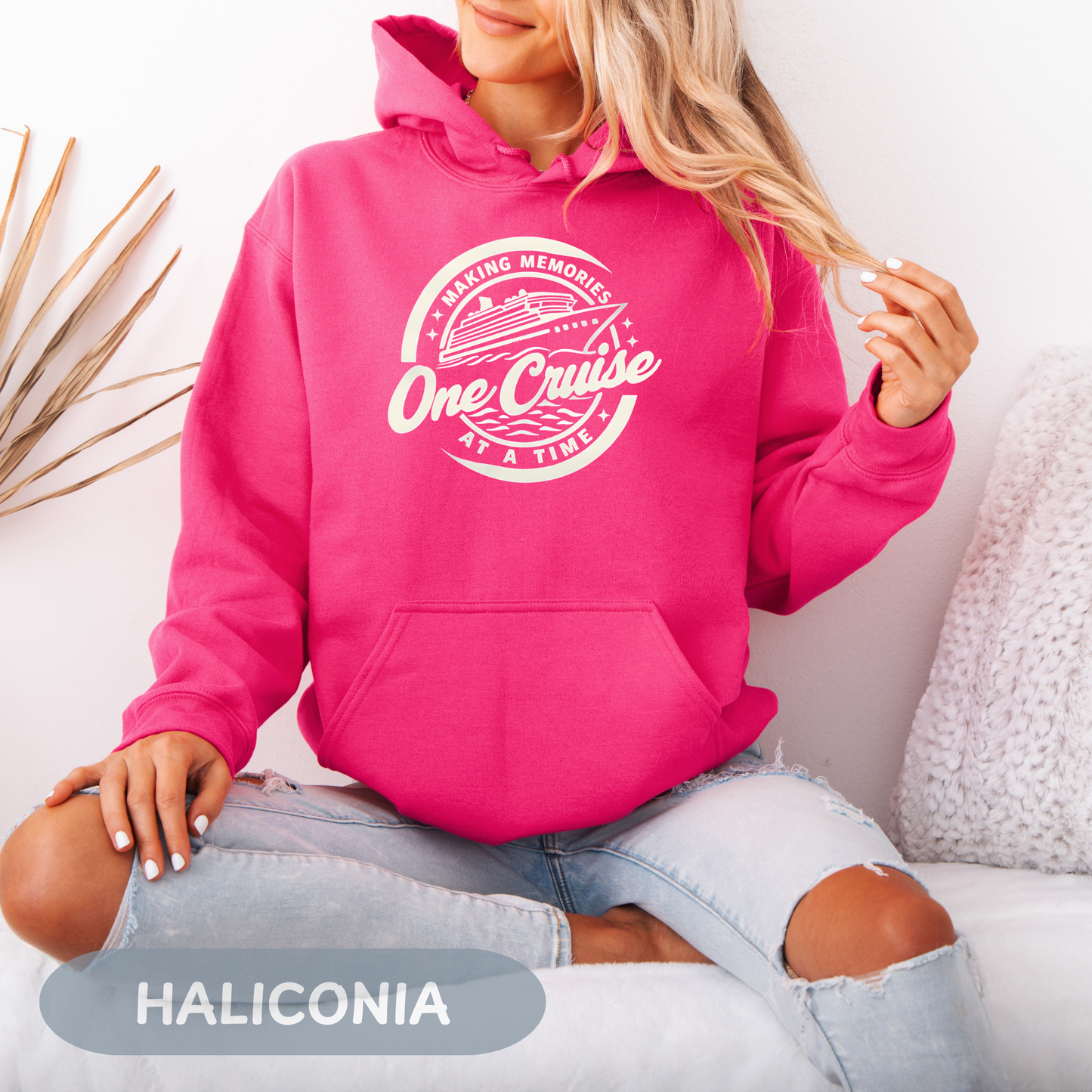 Memories One Cruise at a Time Hoodie, Unisex Heavy Cotton Hoodie, Family Vacation Apparel, Cruise Vacation, Making Memories