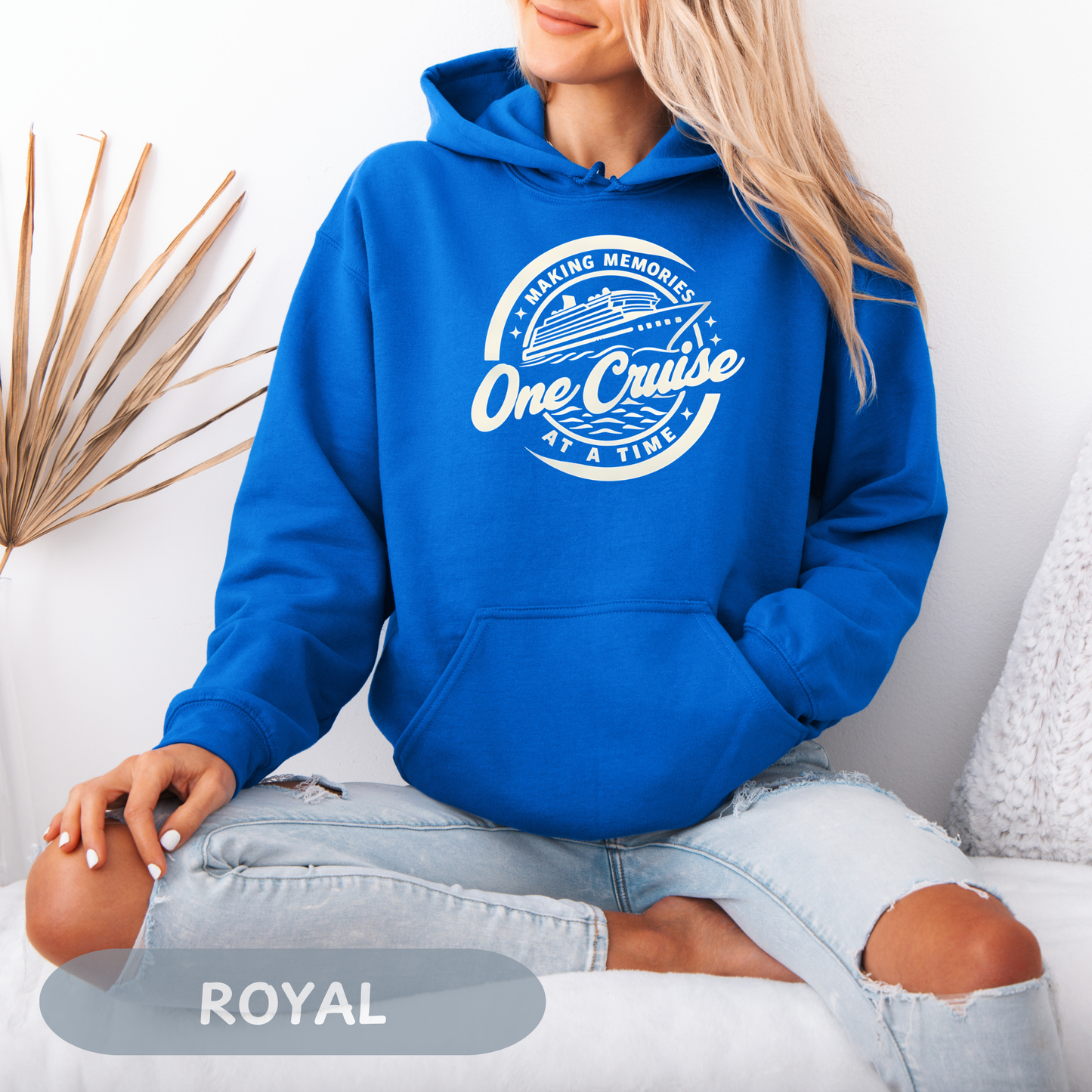 Memories One Cruise at a Time Hoodie, Unisex Heavy Cotton Hoodie, Family Vacation Apparel, Cruise Vacation, Making Memories