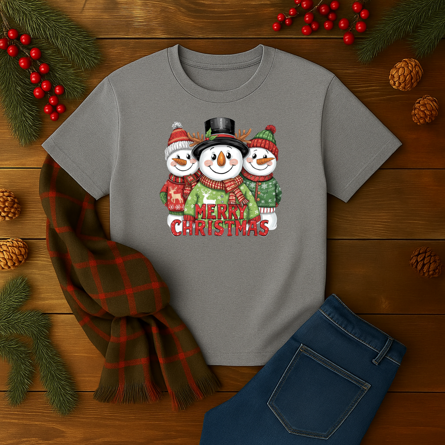 Merry Christmas Snowman Tee, Funny Snowman, Snowman Shirt, Let It Snow, Snowman Lover Gift, Snowman Gift for Her