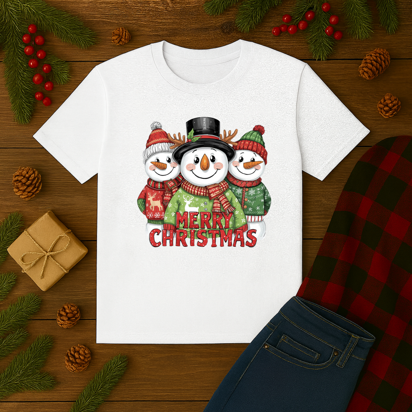 Merry Christmas Snowman Tee, Funny Snowman, Snowman Shirt, Let It Snow, Snowman Lover Gift, Snowman Gift for Her